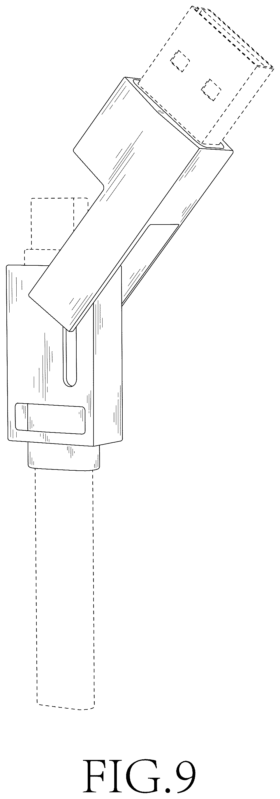 Patent USD1077813 Figure 8 – Data cable