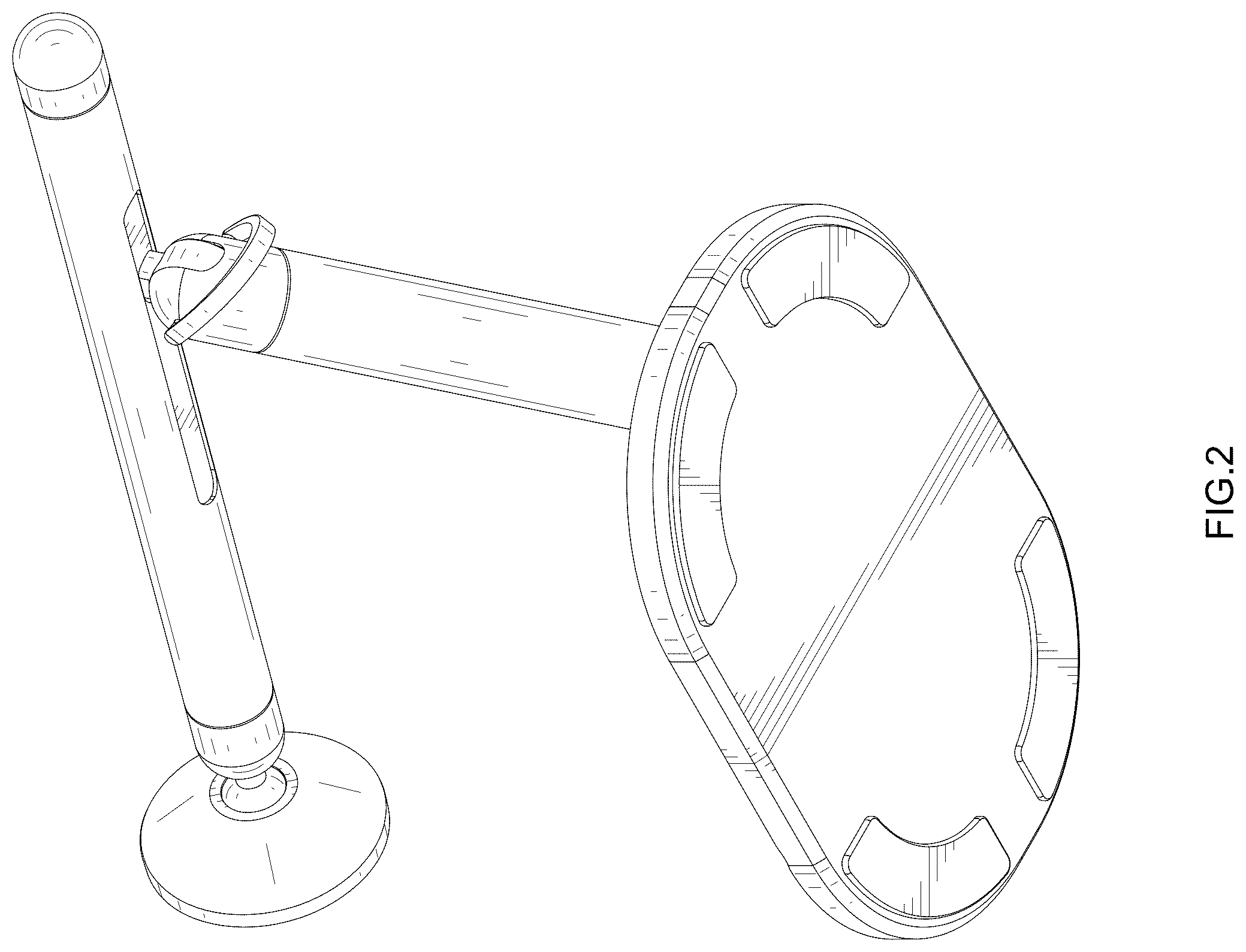 Patent USD1077819 Figure 2 – Cellphone and tablet holder
