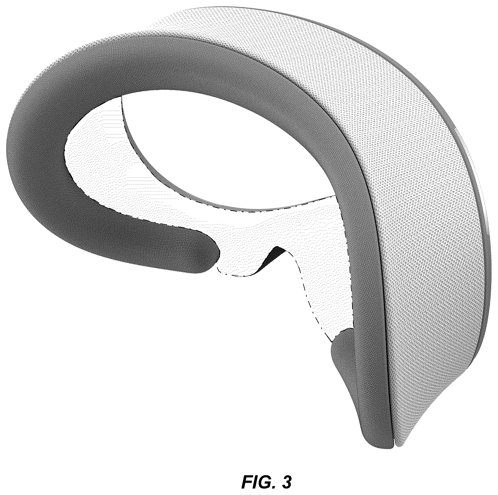 Patent USD1077820 Figure 3 – Light seal
