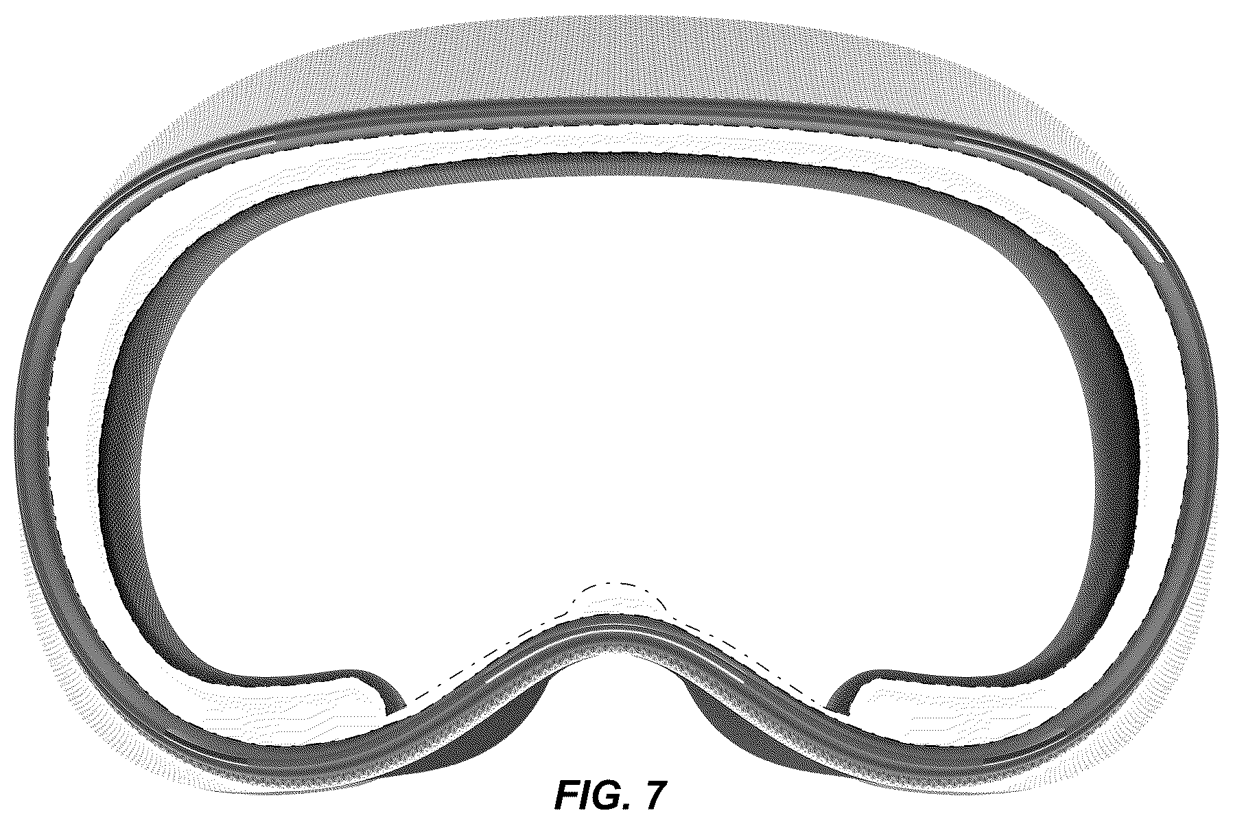 Patent USD1077820 Figure 7 – Light seal