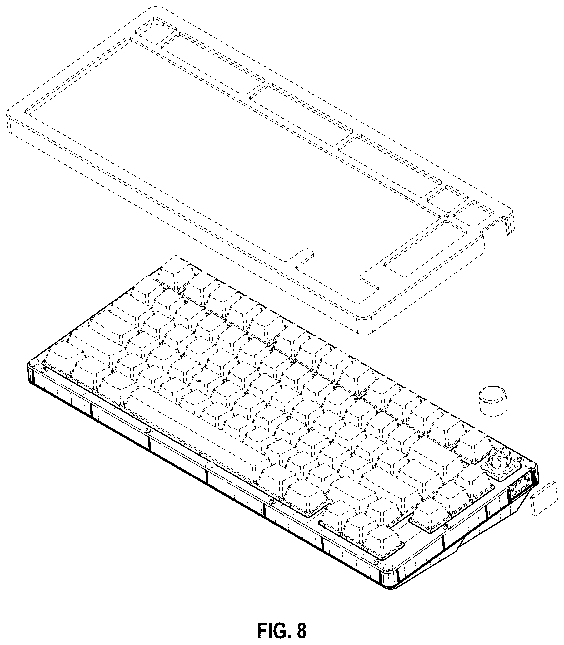Patent USD1077822 Figure 6 – Keyboard
