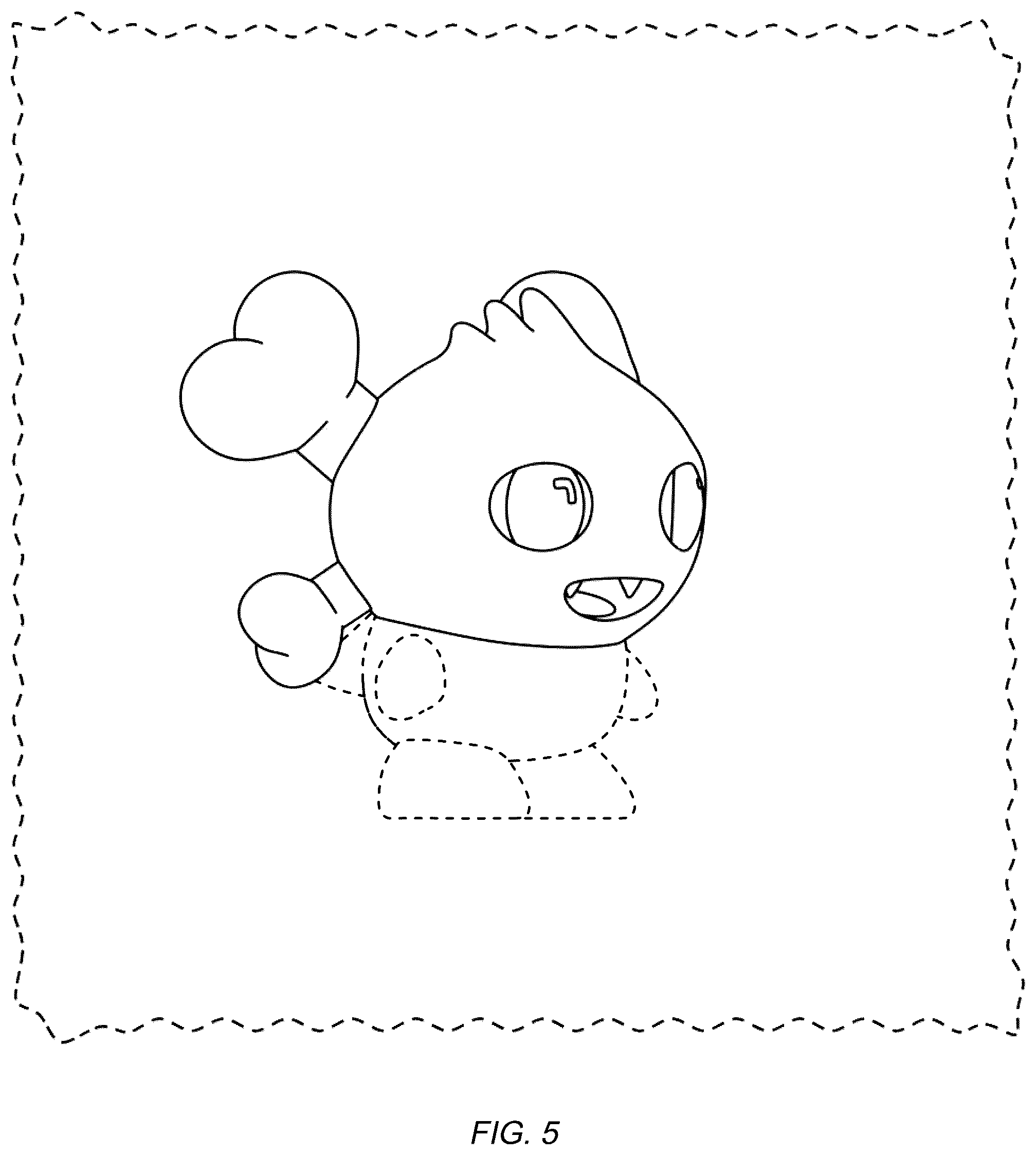 Patent USD1077828 Figure 5 – Display screen with an icon