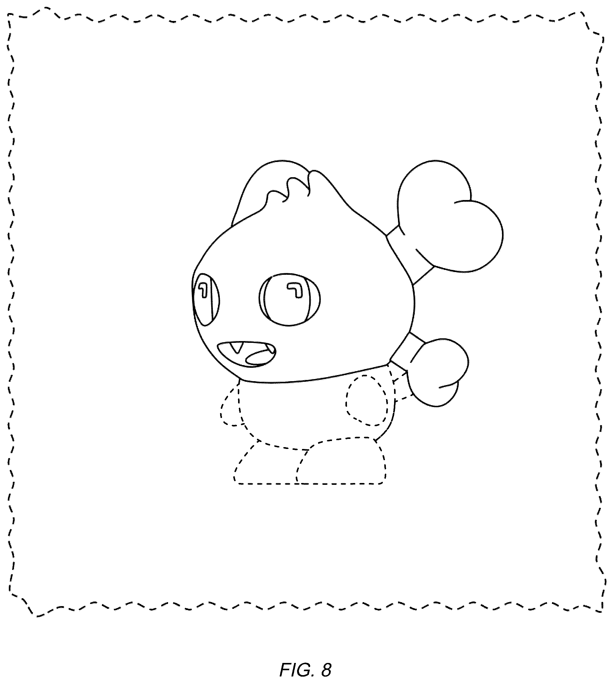 Patent USD1077828 Figure 8 – Display screen with an icon