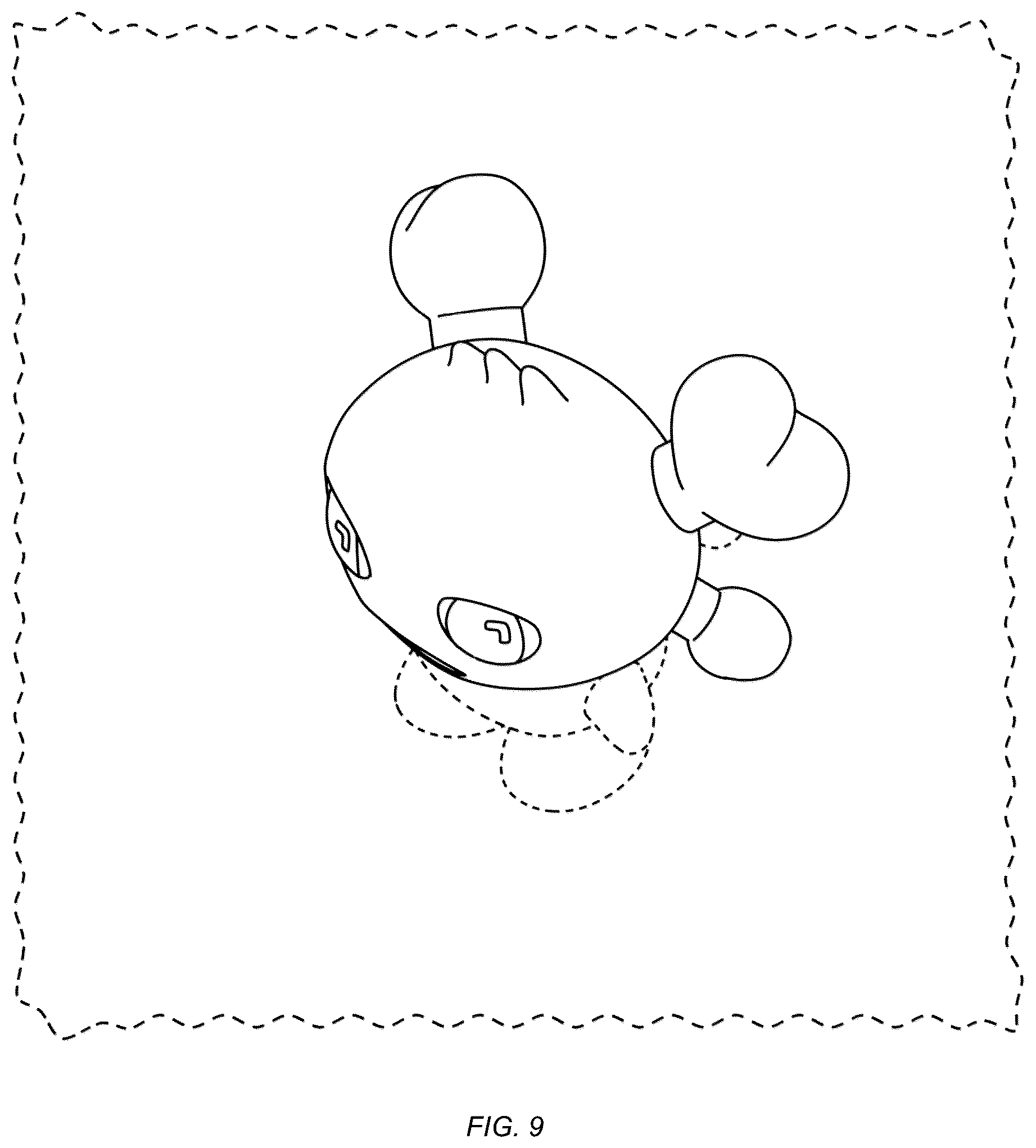 Patent USD1077828 Figure 9 – Display screen with an icon