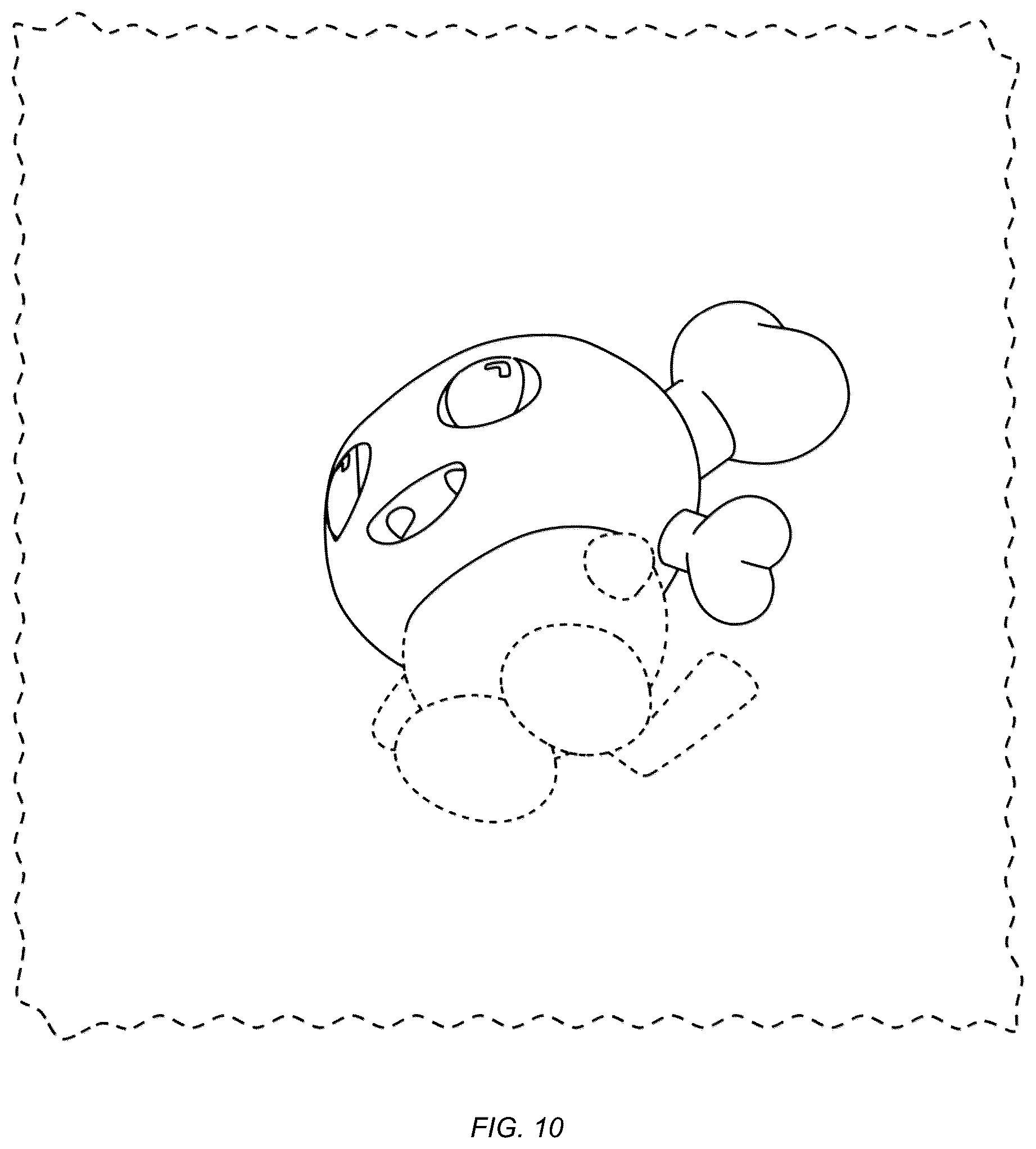 Patent USD1077828 Figure 10 – Display screen with an icon