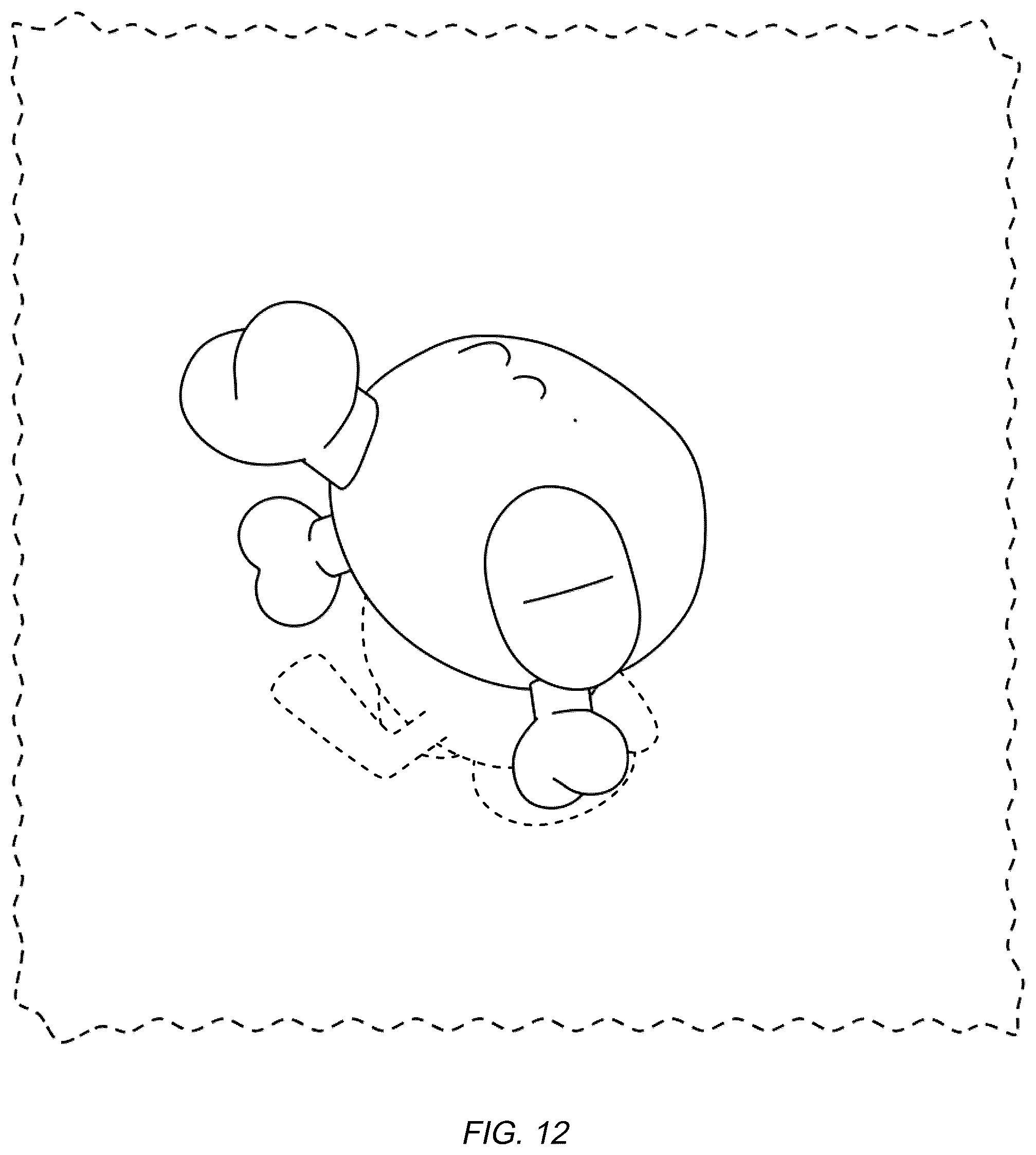 Patent USD1077828 Figure 12 – Display screen with an icon