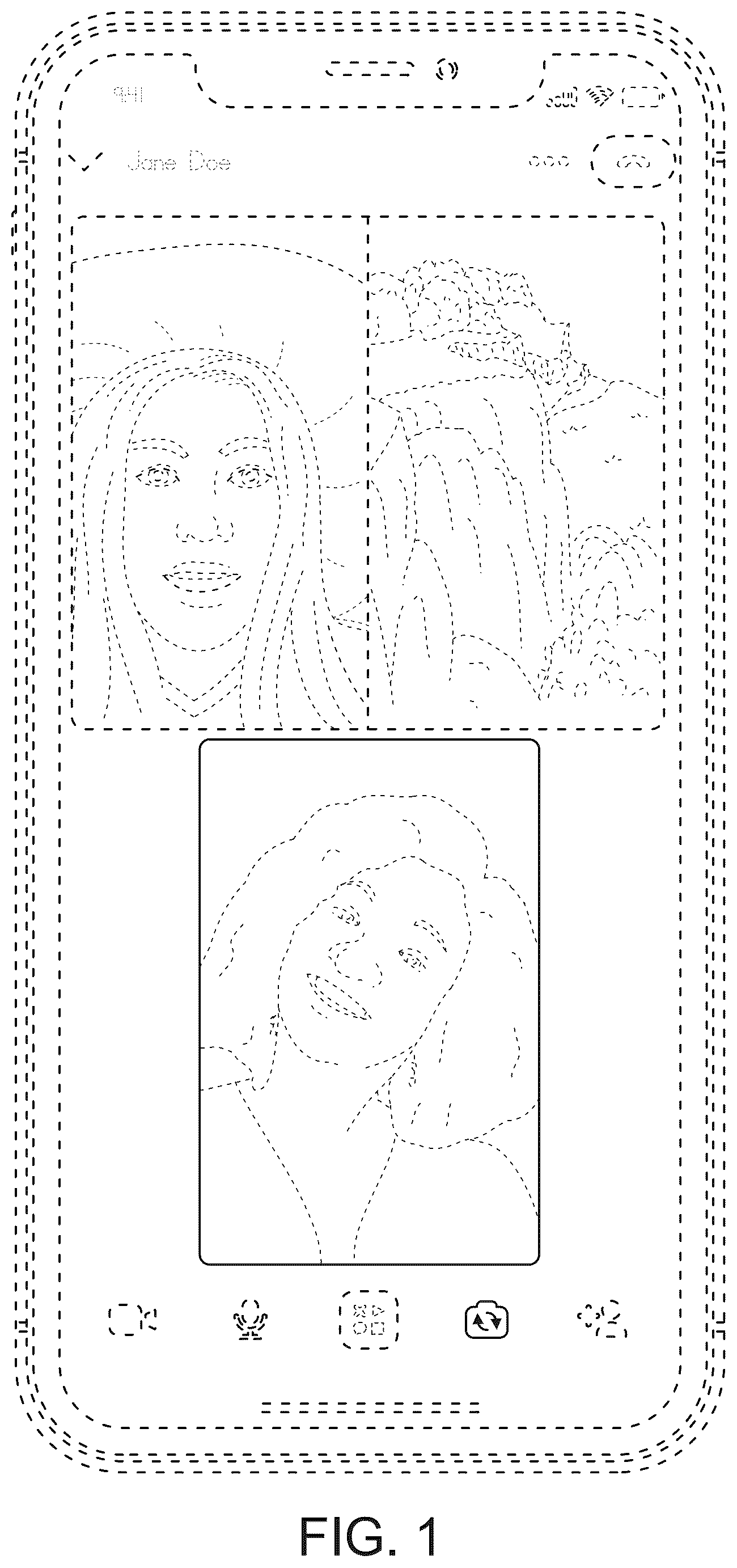 Patent USD1077832 Figure 1 – Display screen with an animated graphical user interface