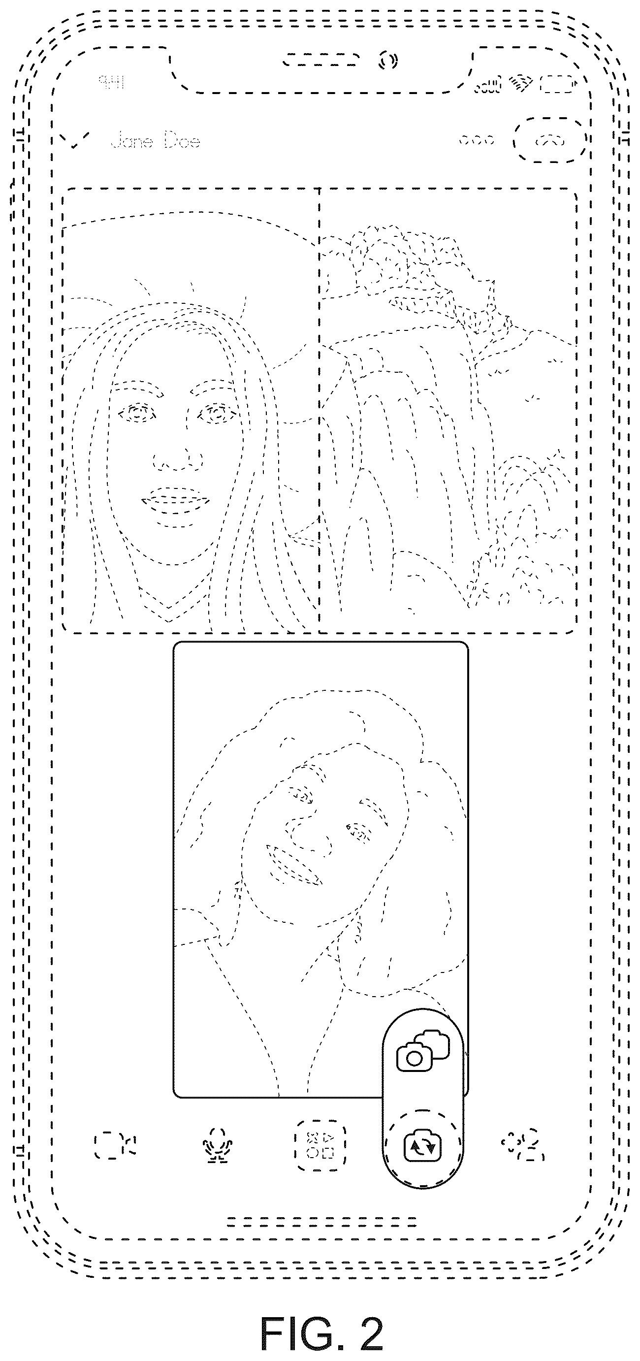 Patent USD1077832 Figure 2 – Display screen with an animated graphical user interface