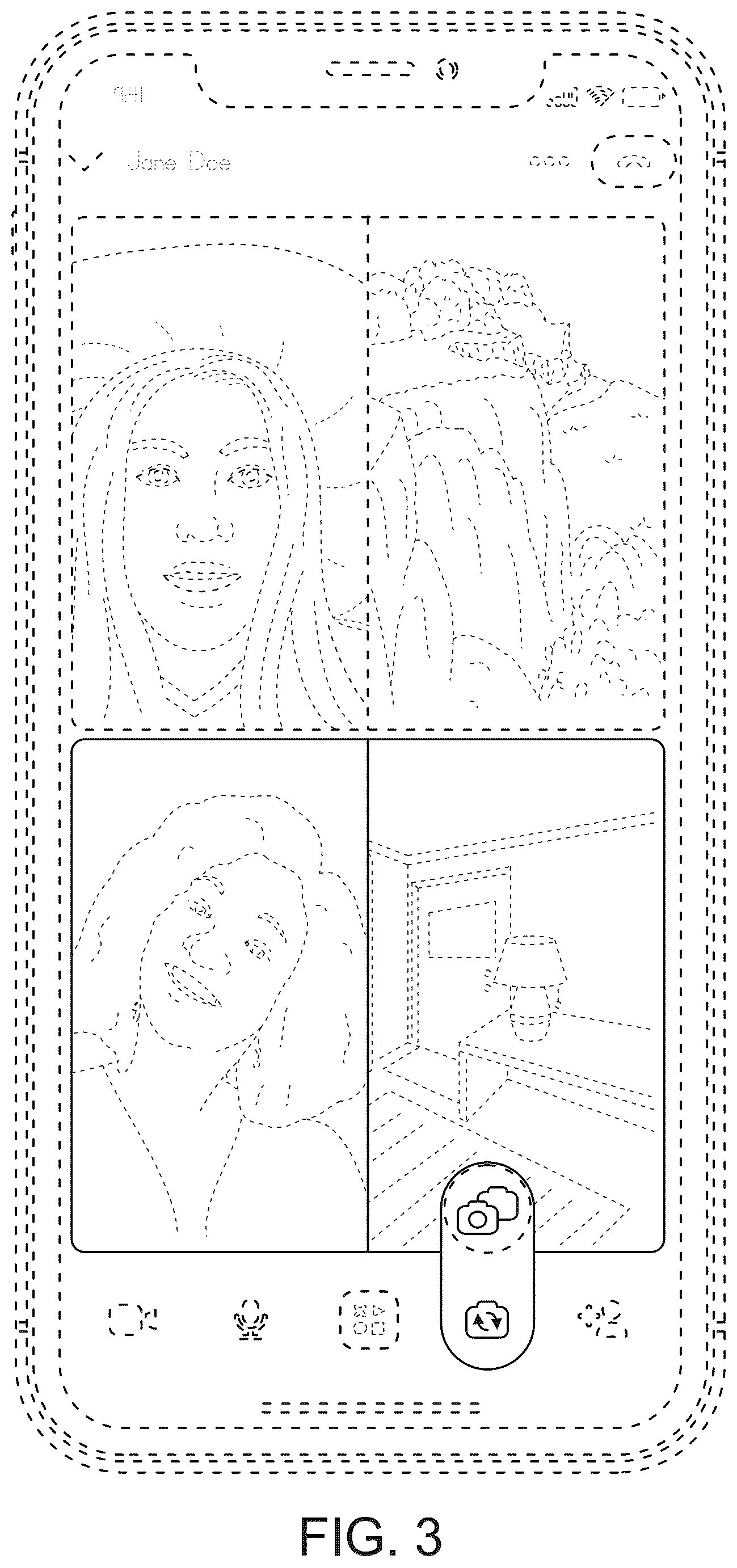 Patent USD1077832 Figure 3 – Display screen with an animated graphical user interface