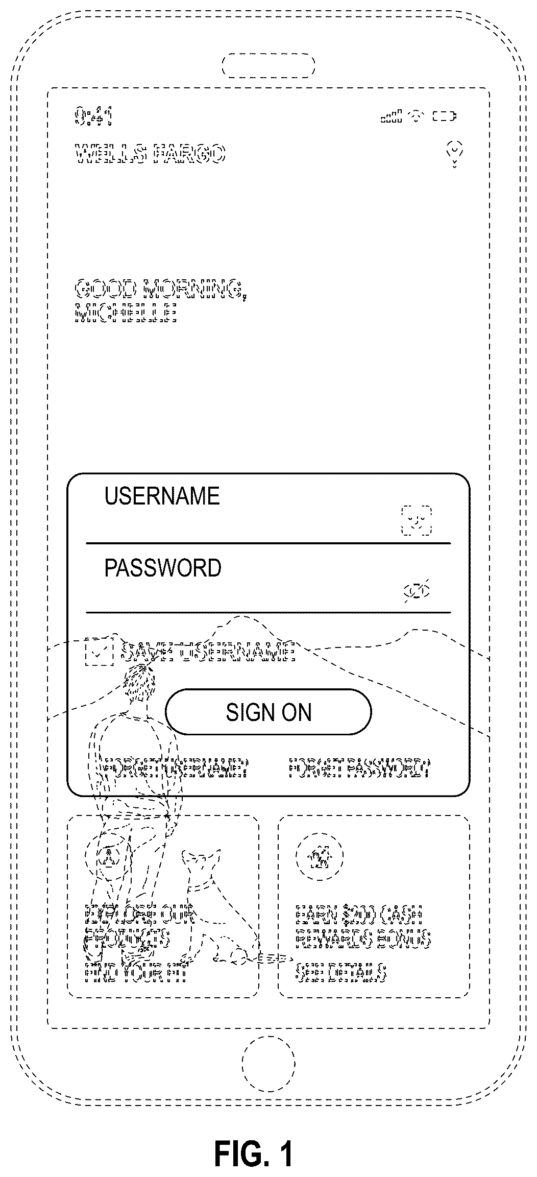 Patent USD1077833 Figure 1 – Display screen with an animated graphical user interface