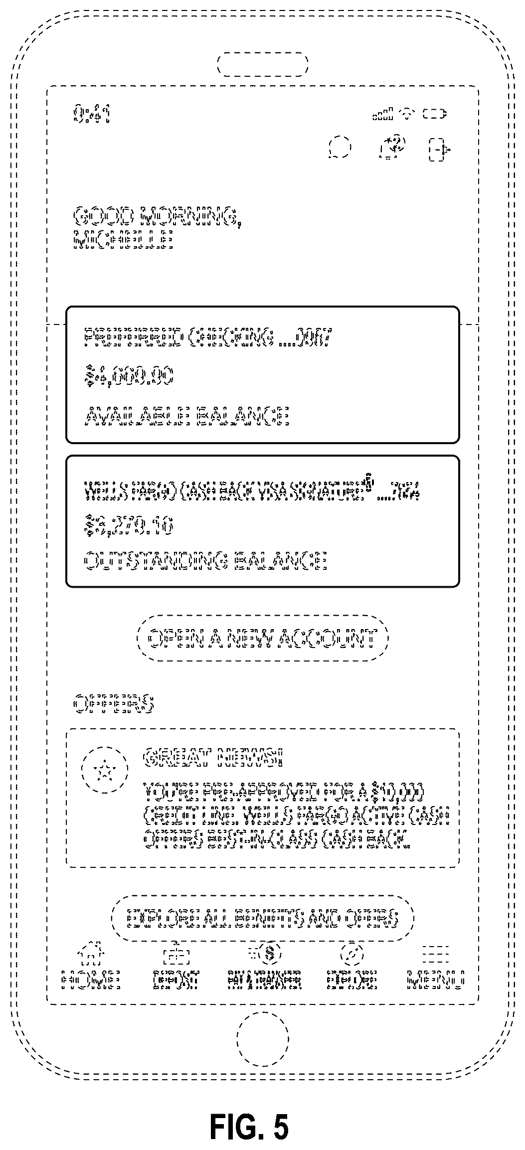 Patent USD1077833 Figure 5 – Display screen with an animated graphical user interface
