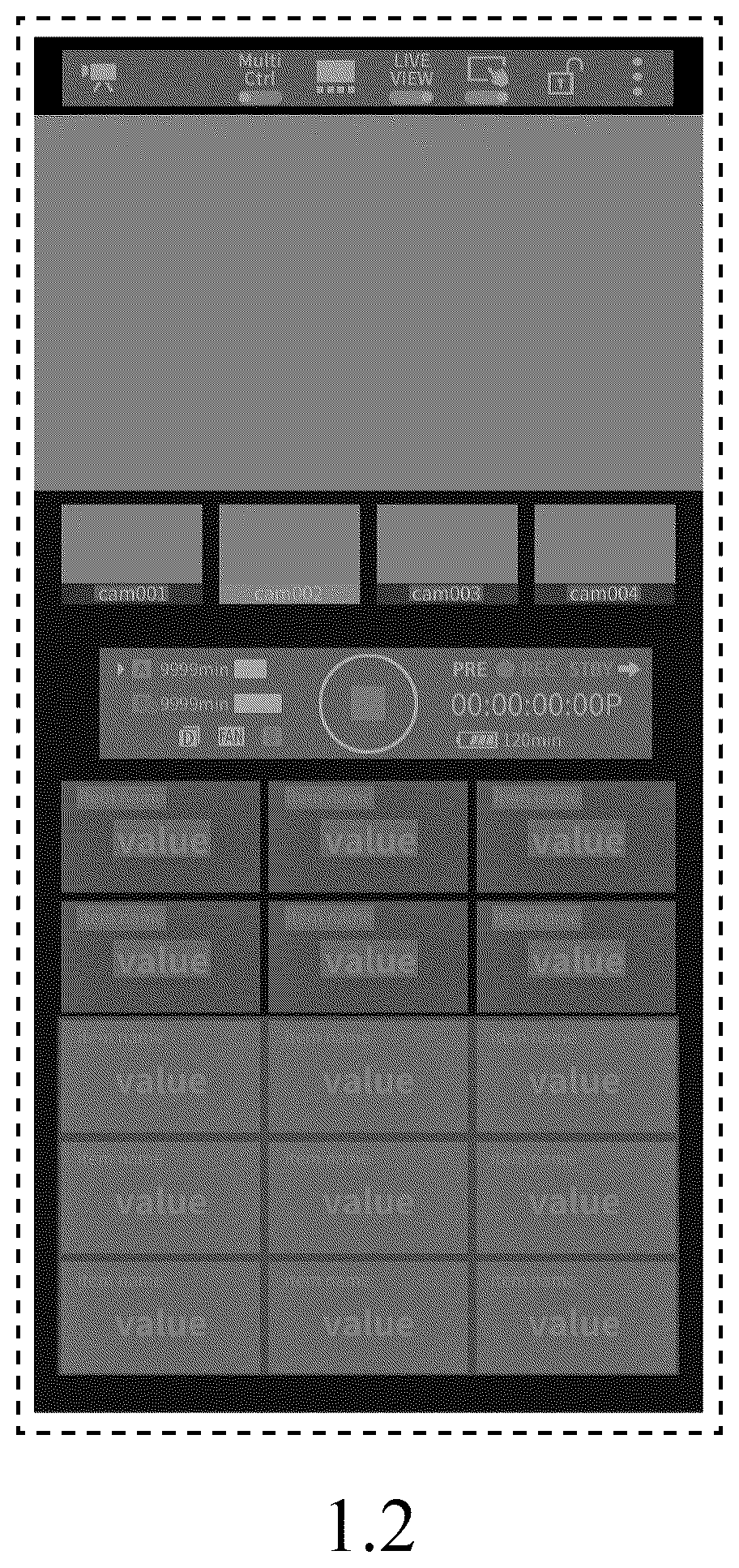 Patent USD1077847 Figure 2 – Display panel with animated graphical user interface