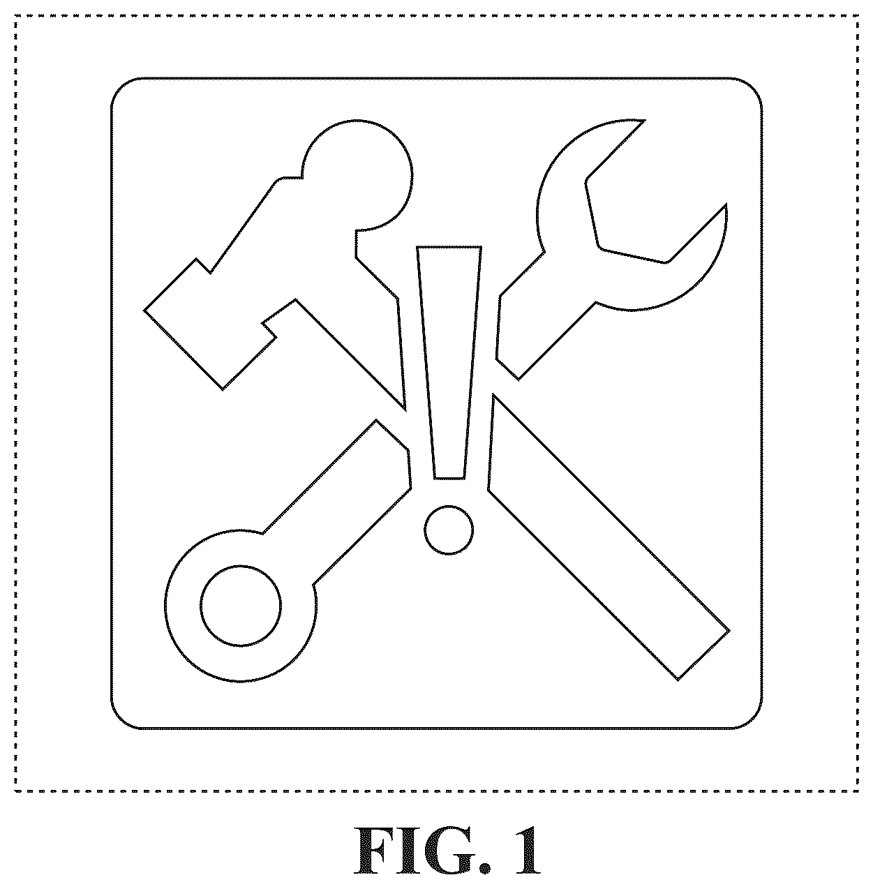 Patent USD1077851 Figure 1 – Display screen or portion thereof with graphical user interface including an alarm signal