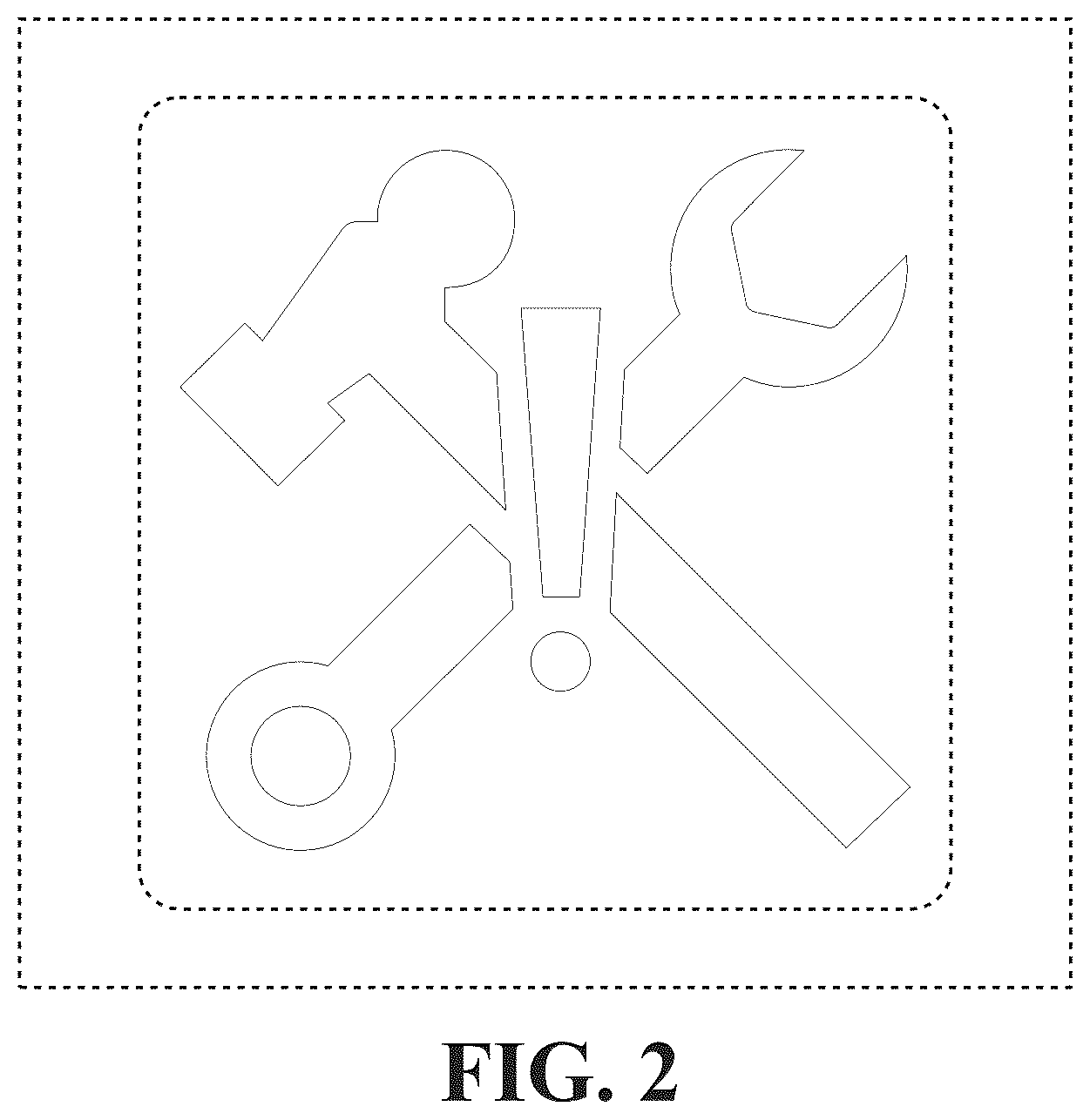 Patent USD1077851 Figure 2 – Display screen or portion thereof with graphical user interface including an alarm signal