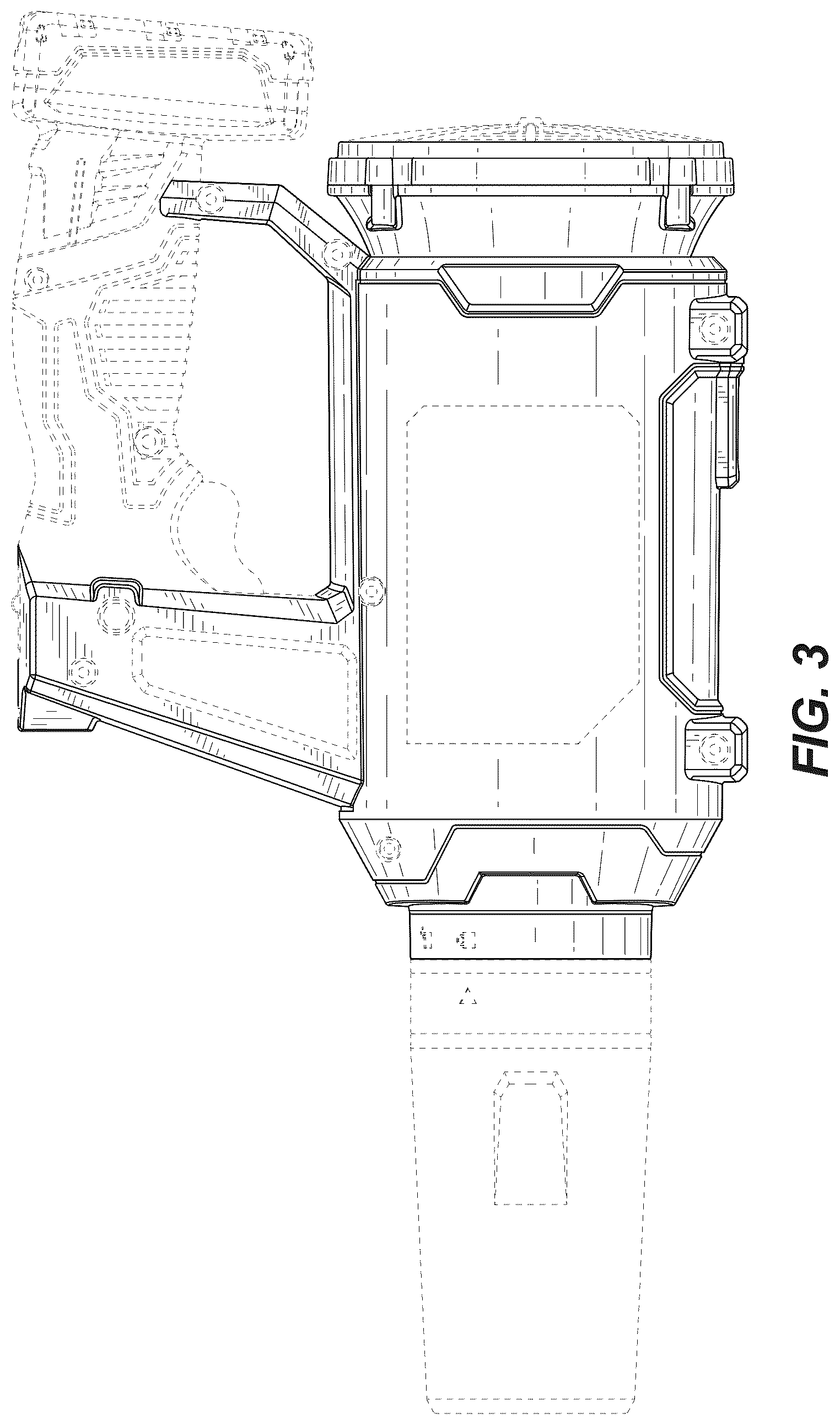 Patent USD1077859 Figure 3 – Blower