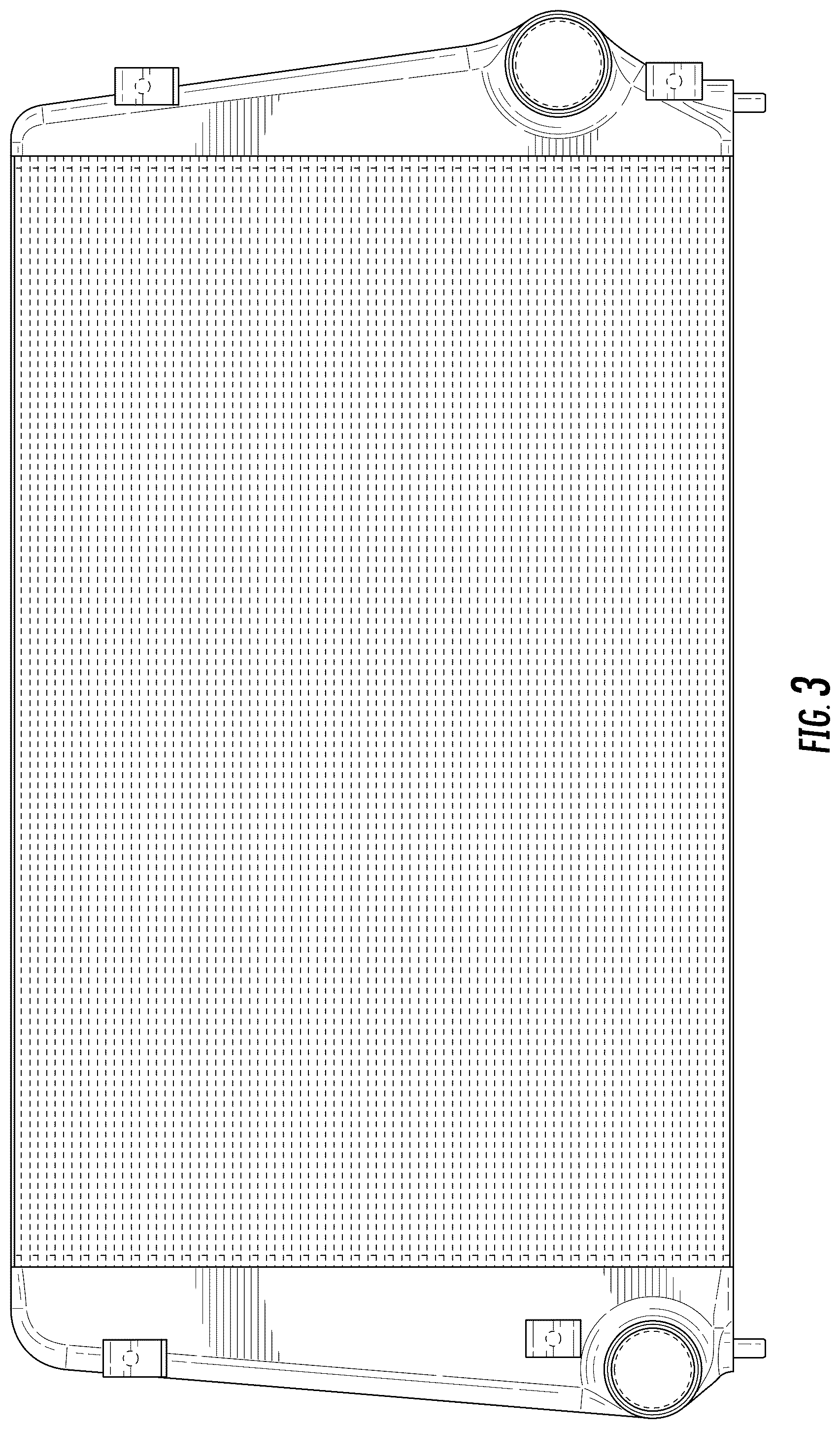 Patent USD1077860 Figure 3 – Automotive intercooler