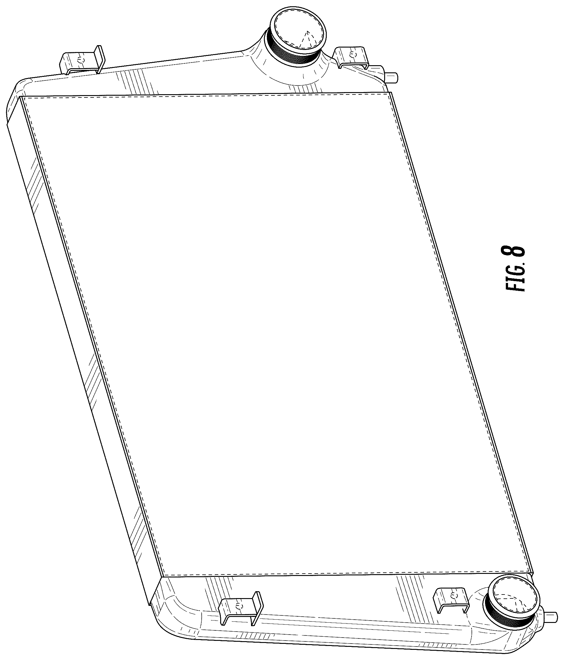 Patent USD1077860 Figure 6 – Automotive intercooler