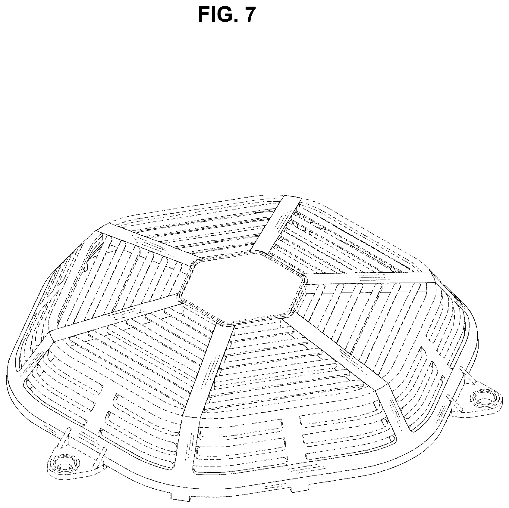 Patent USD1077864 Figure 7 – Screen cover for a general purpose engine