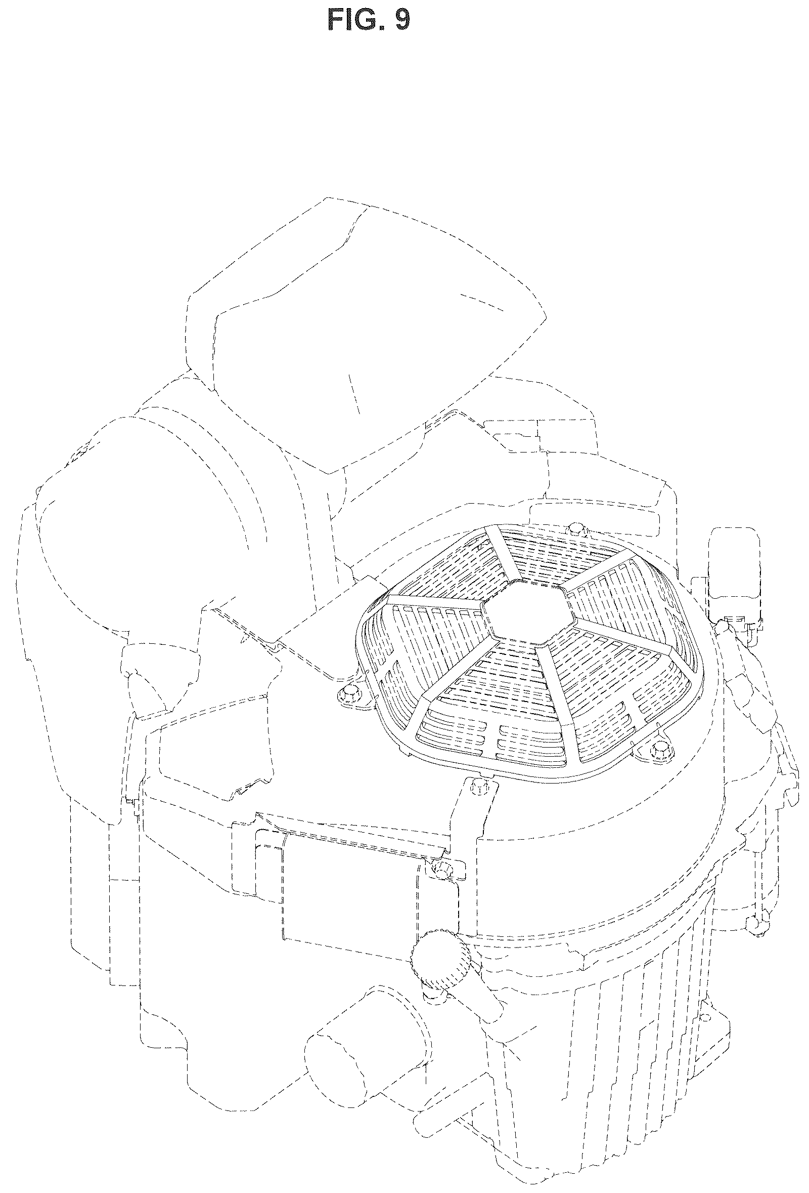 Patent USD1077864 Figure 9 – Screen cover for a general purpose engine