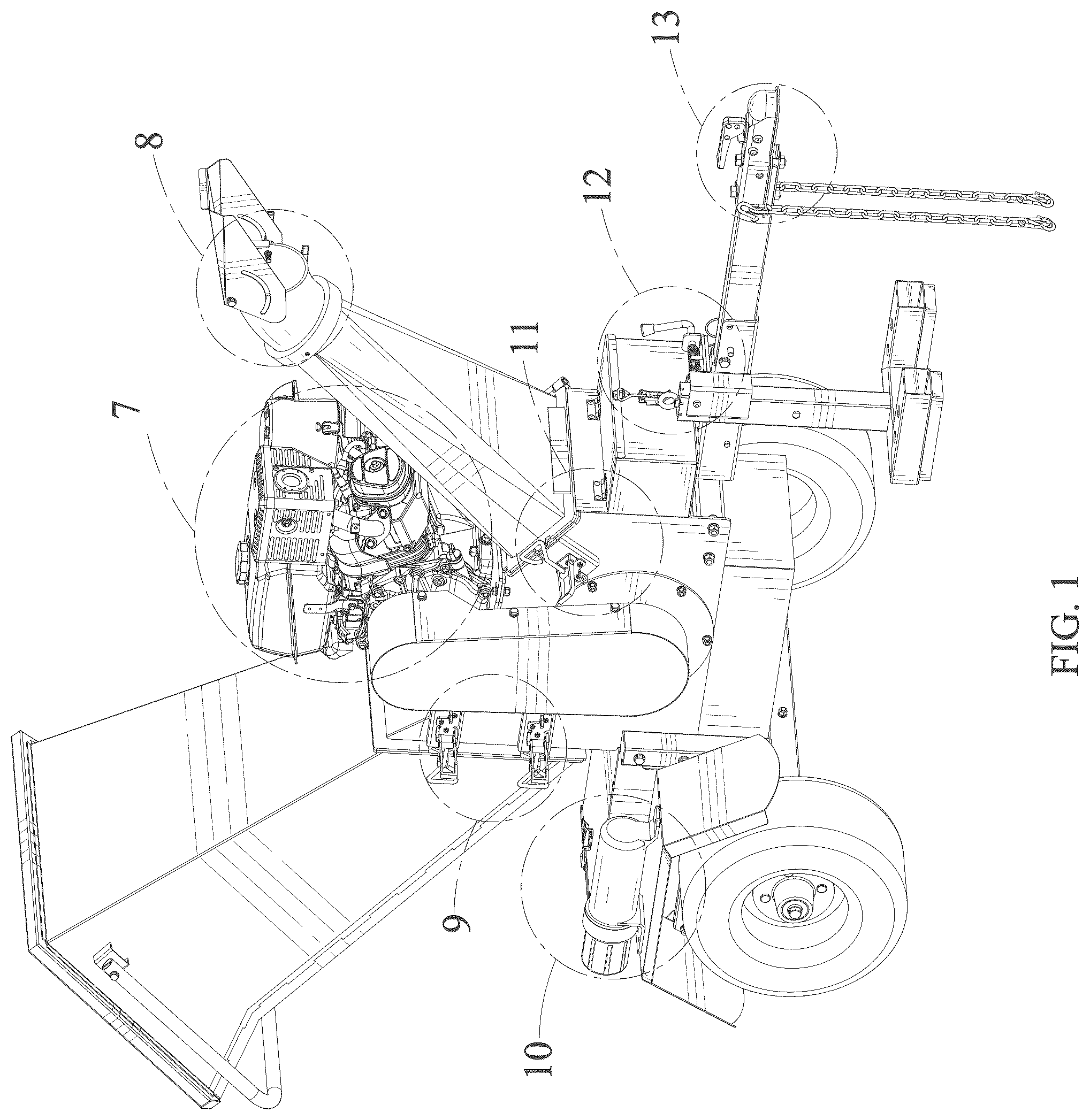 Patent USD1077866 Figure 1 – Wood chipper
