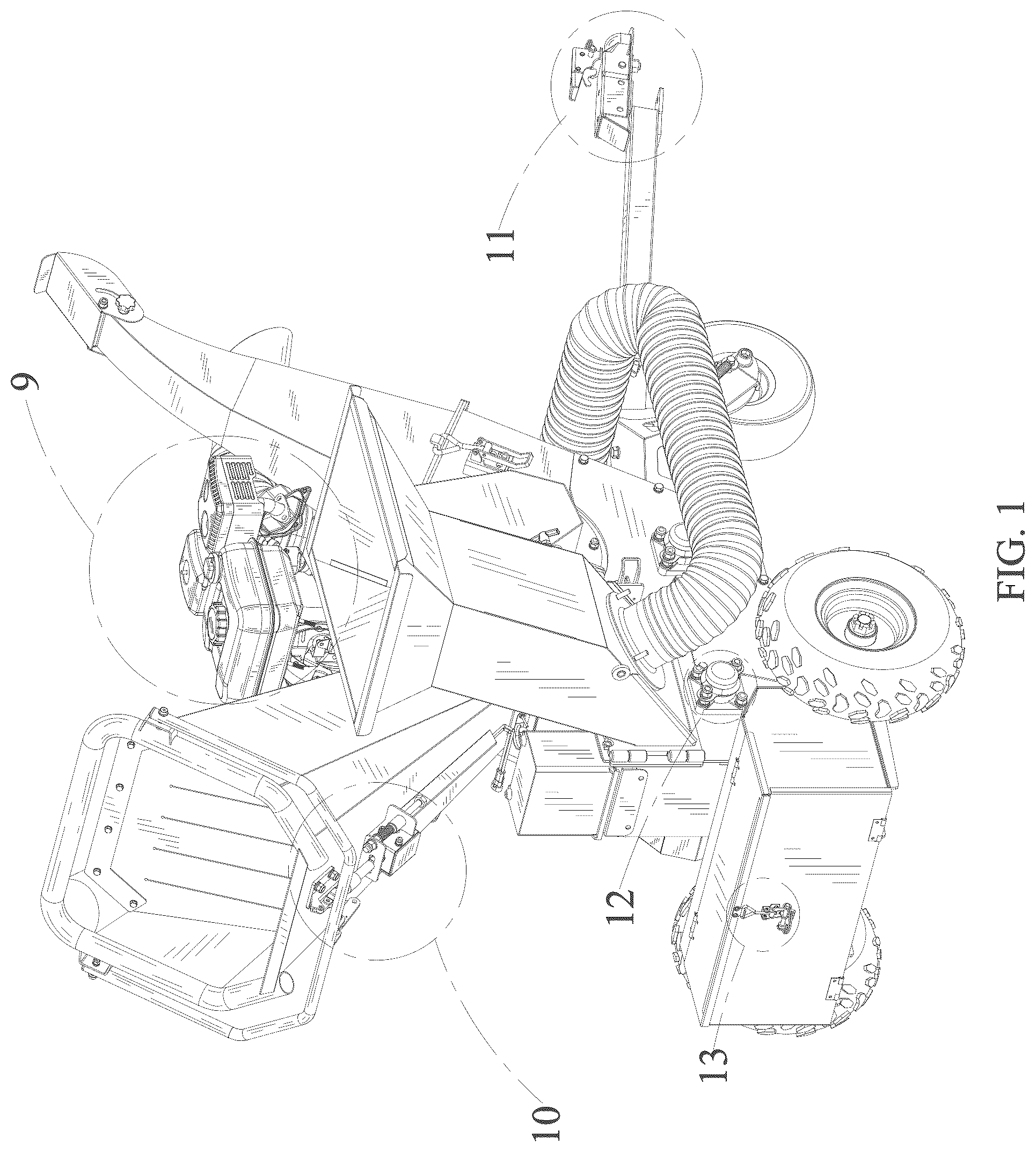 Patent USD1077867 Figure 1 – Wood chipper