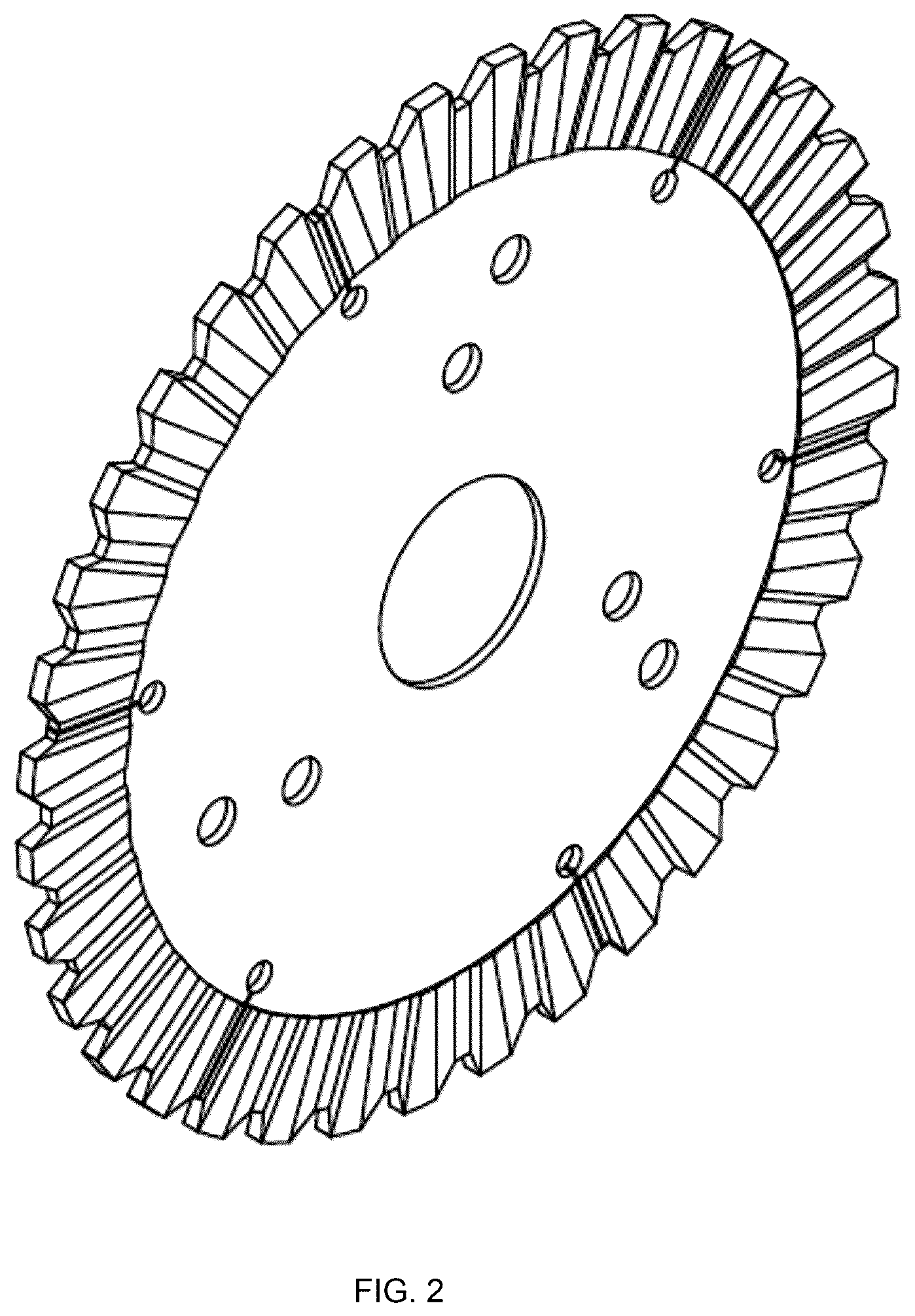 Patent USD1077874 Figure 2 – Diamond saw blade