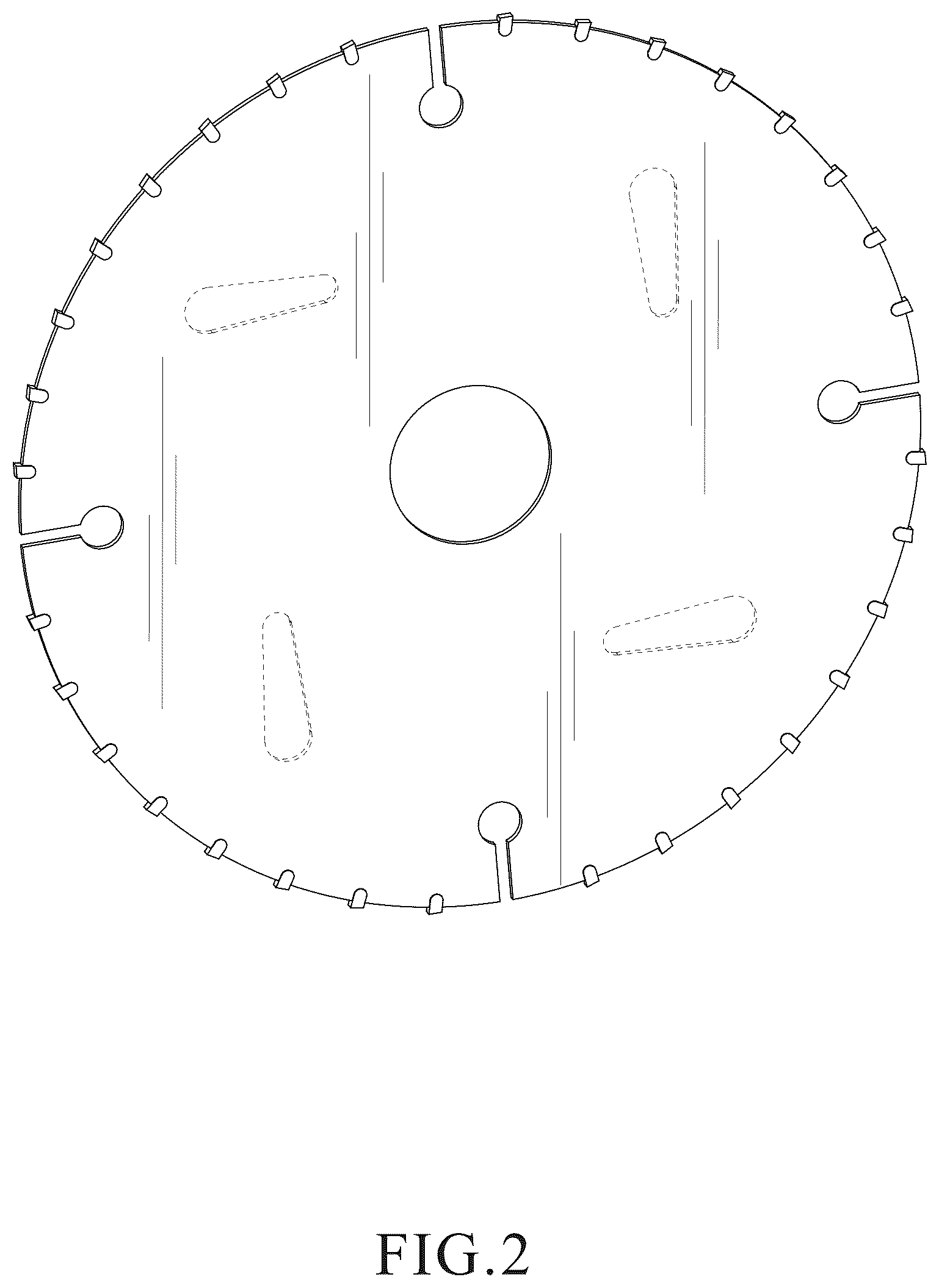 Patent USD1077875 Figure 2 – Circular saw blade