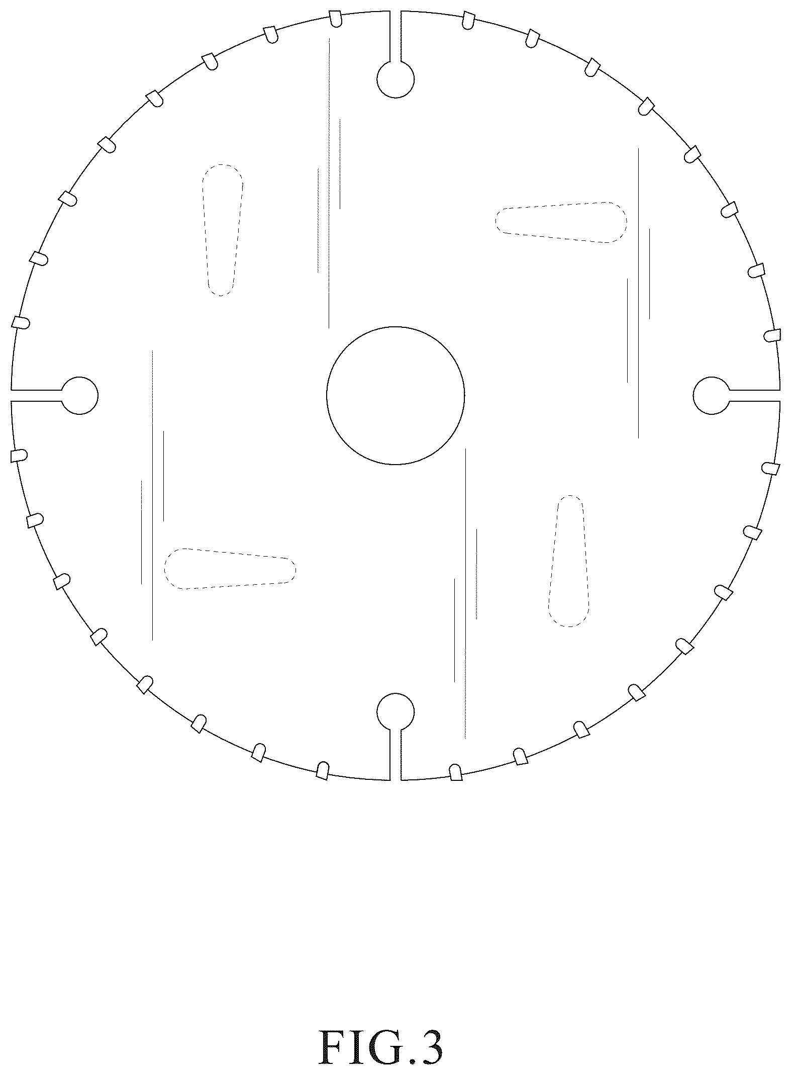Patent USD1077875 Figure 3 – Circular saw blade