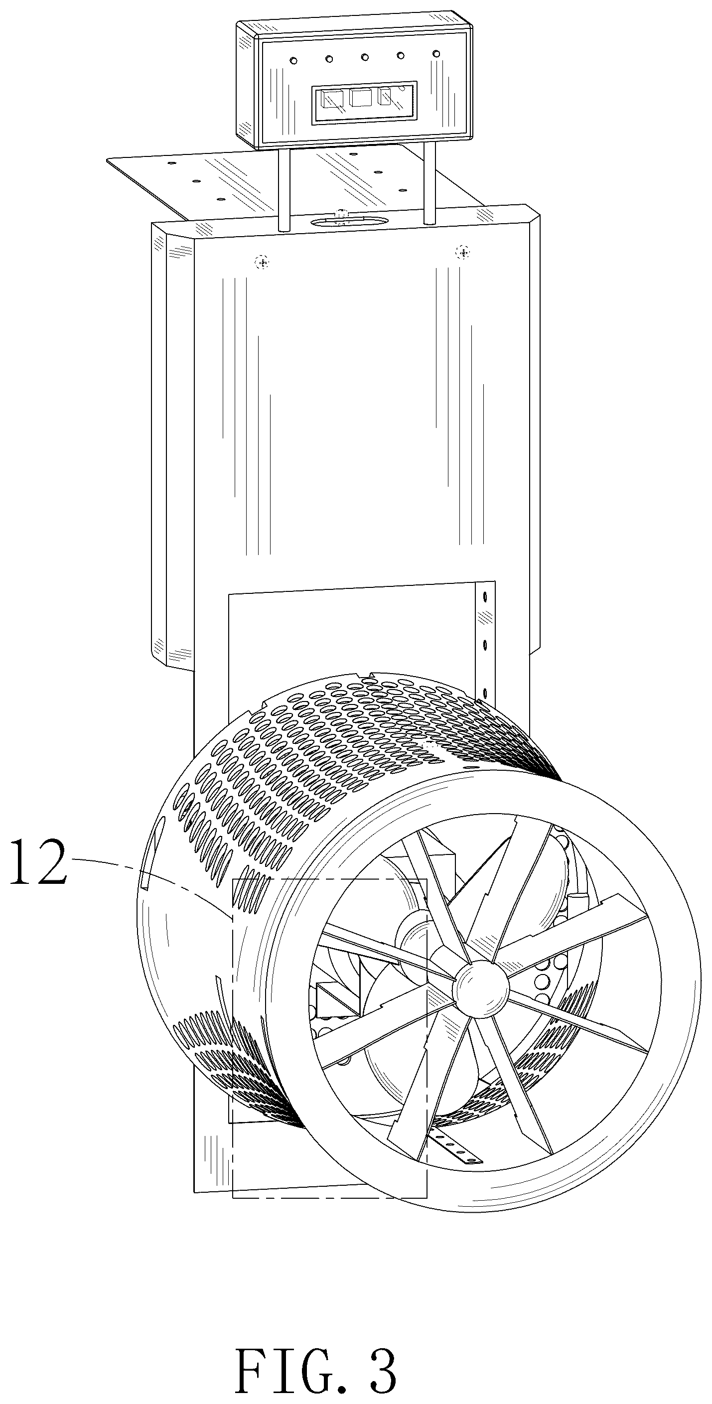 Patent USD1077880 Figure 3 – Counter current swim machine