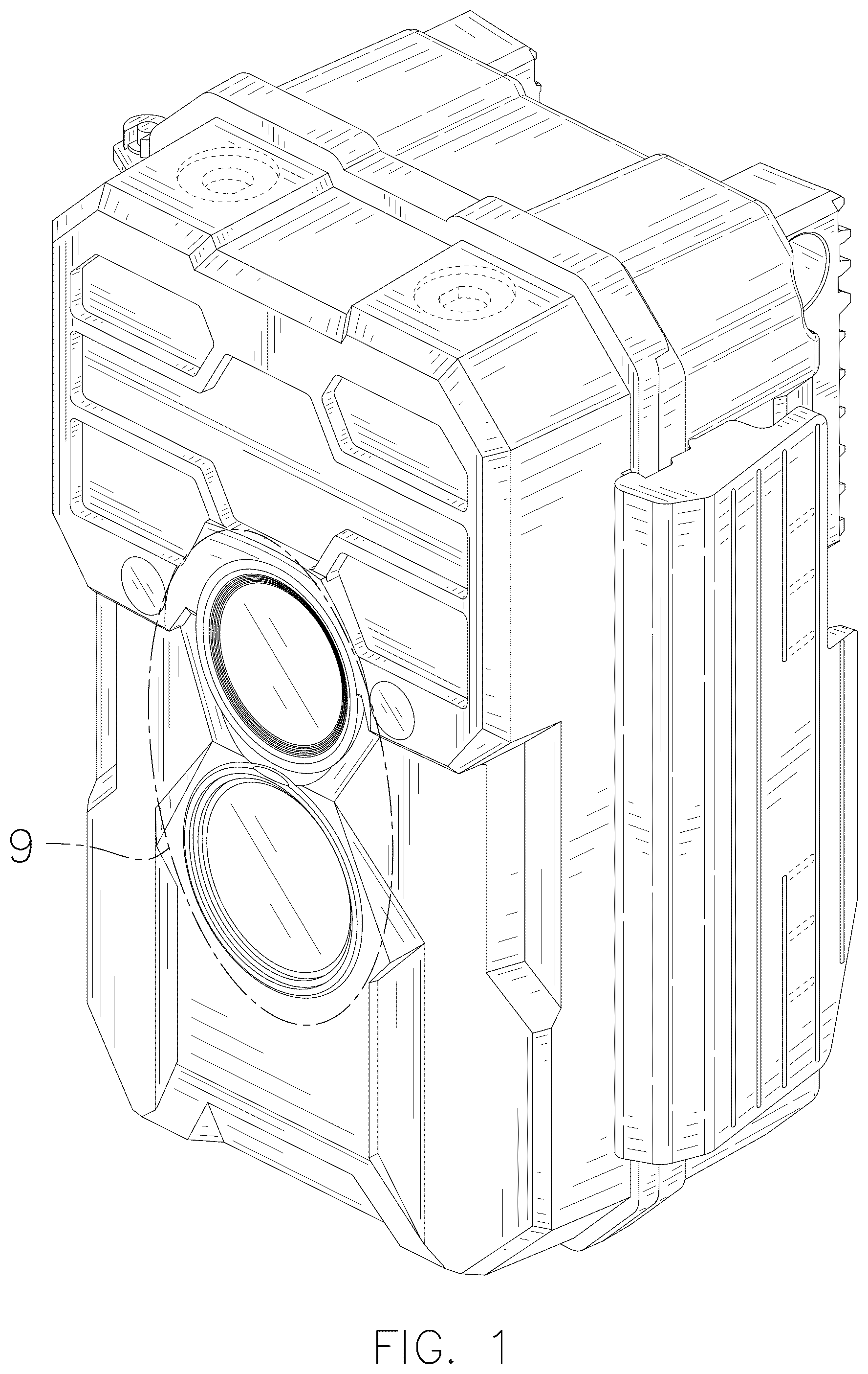 Patent USD1077886 Figure 1 – Trail camera
