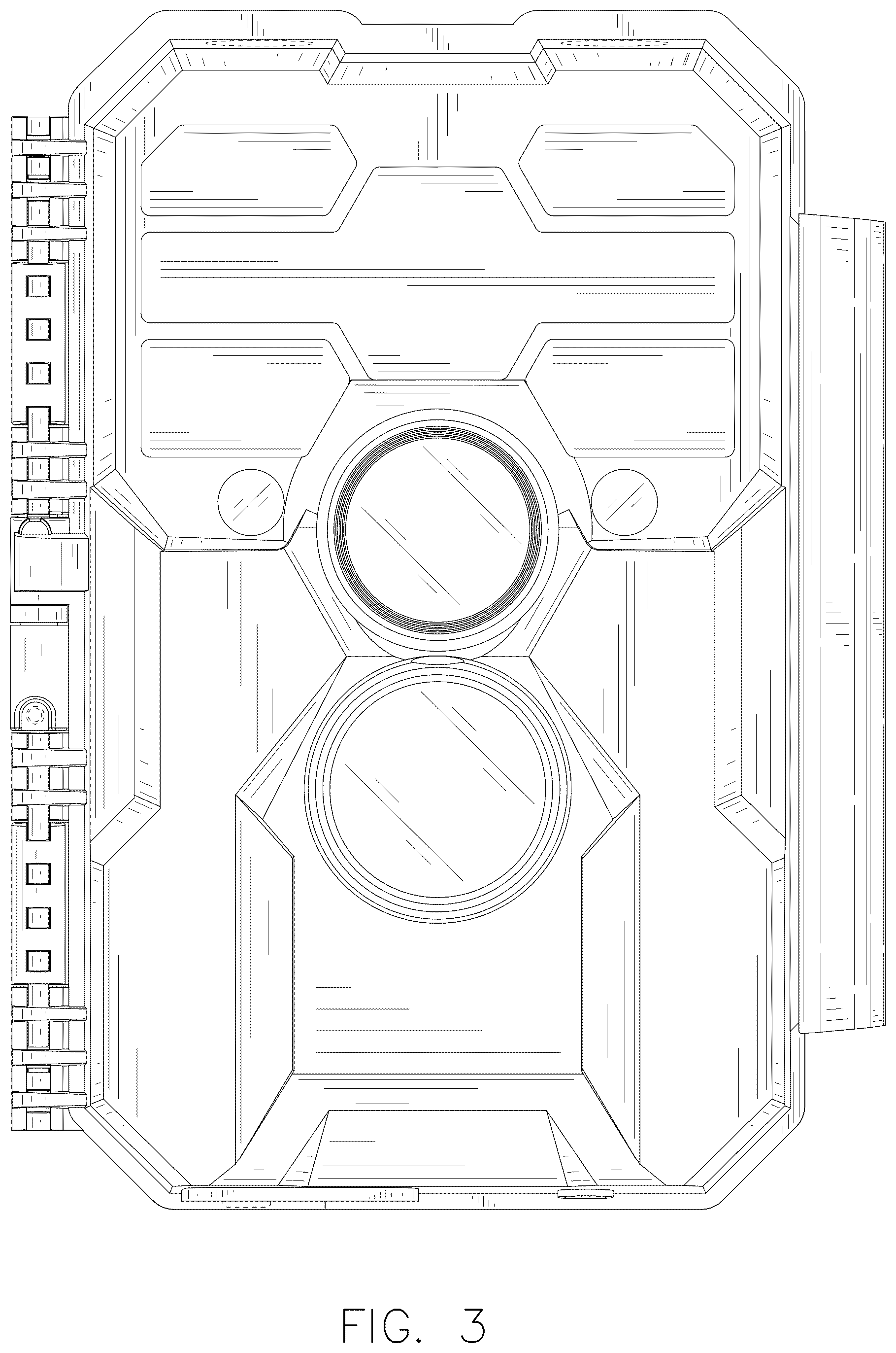 Patent USD1077886 Figure 3 – Trail camera