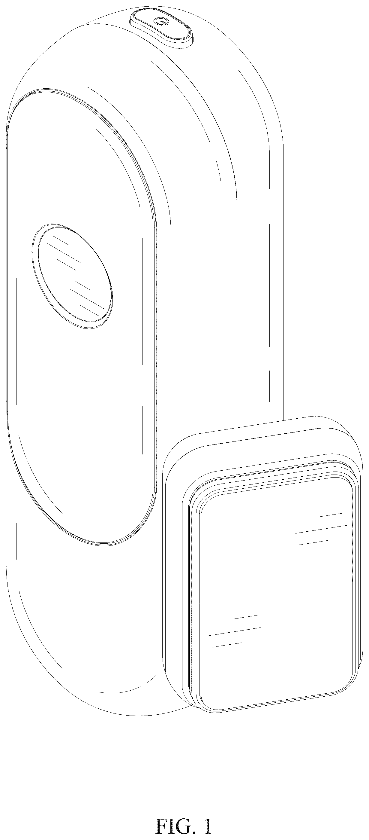 Patent USD1077888 Figure 1 – Dash camera