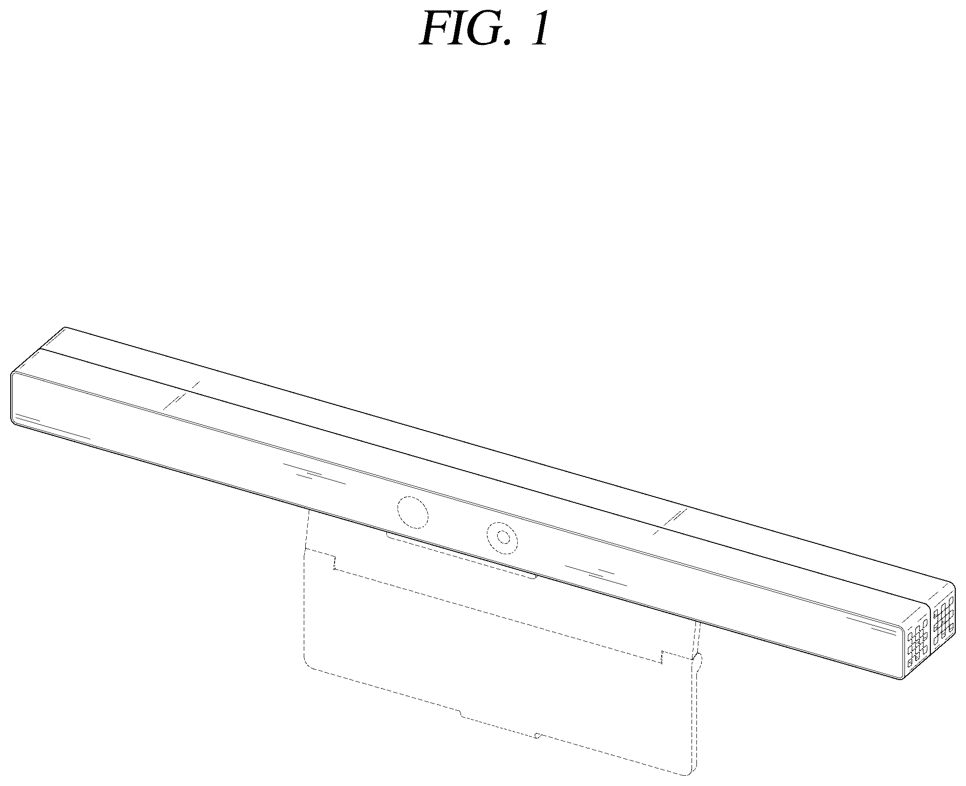 Patent USD1077889 Figure 1 – Camera for television receiver