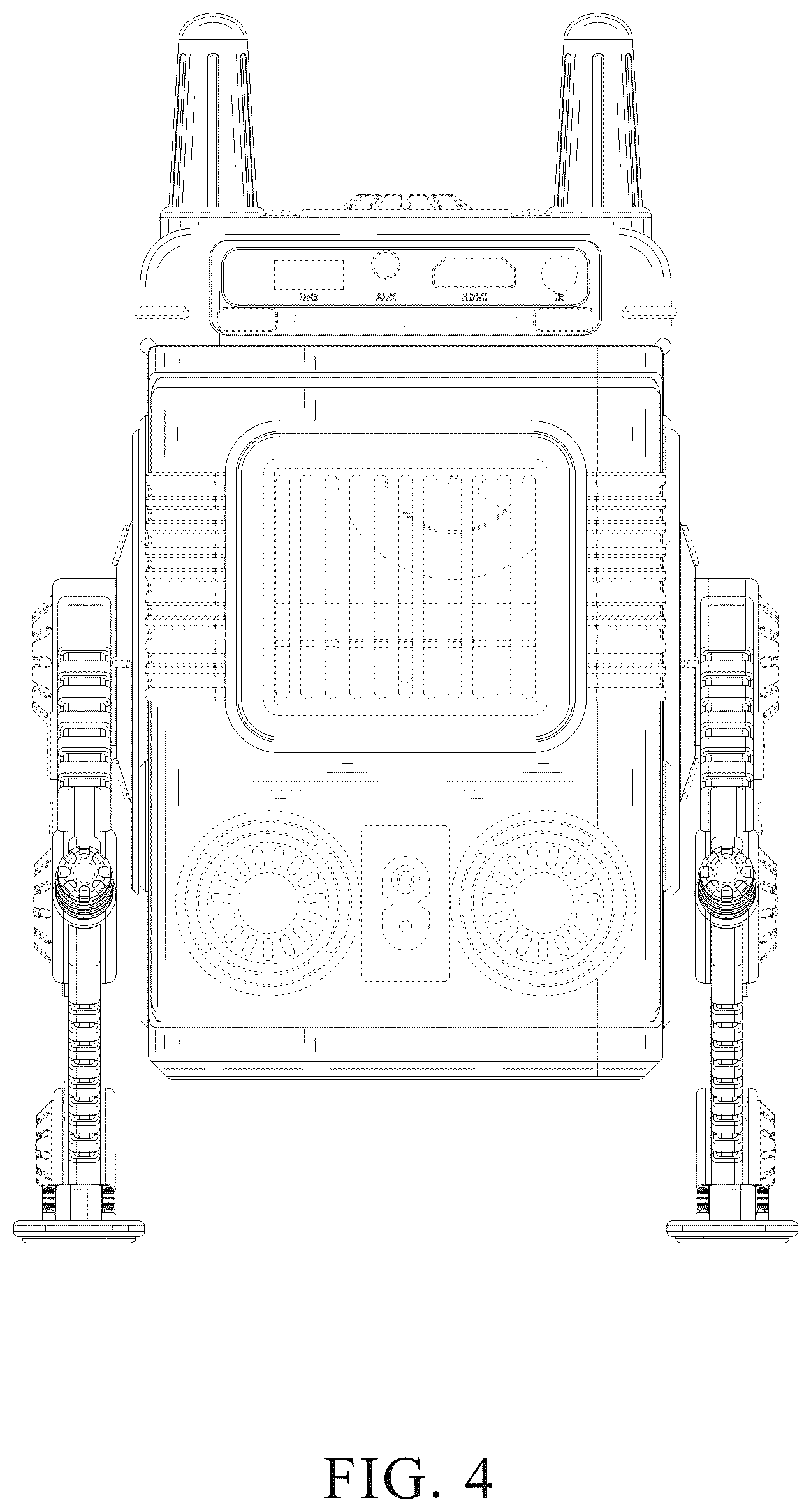 Patent USD1077892 Figure 4 – Projector