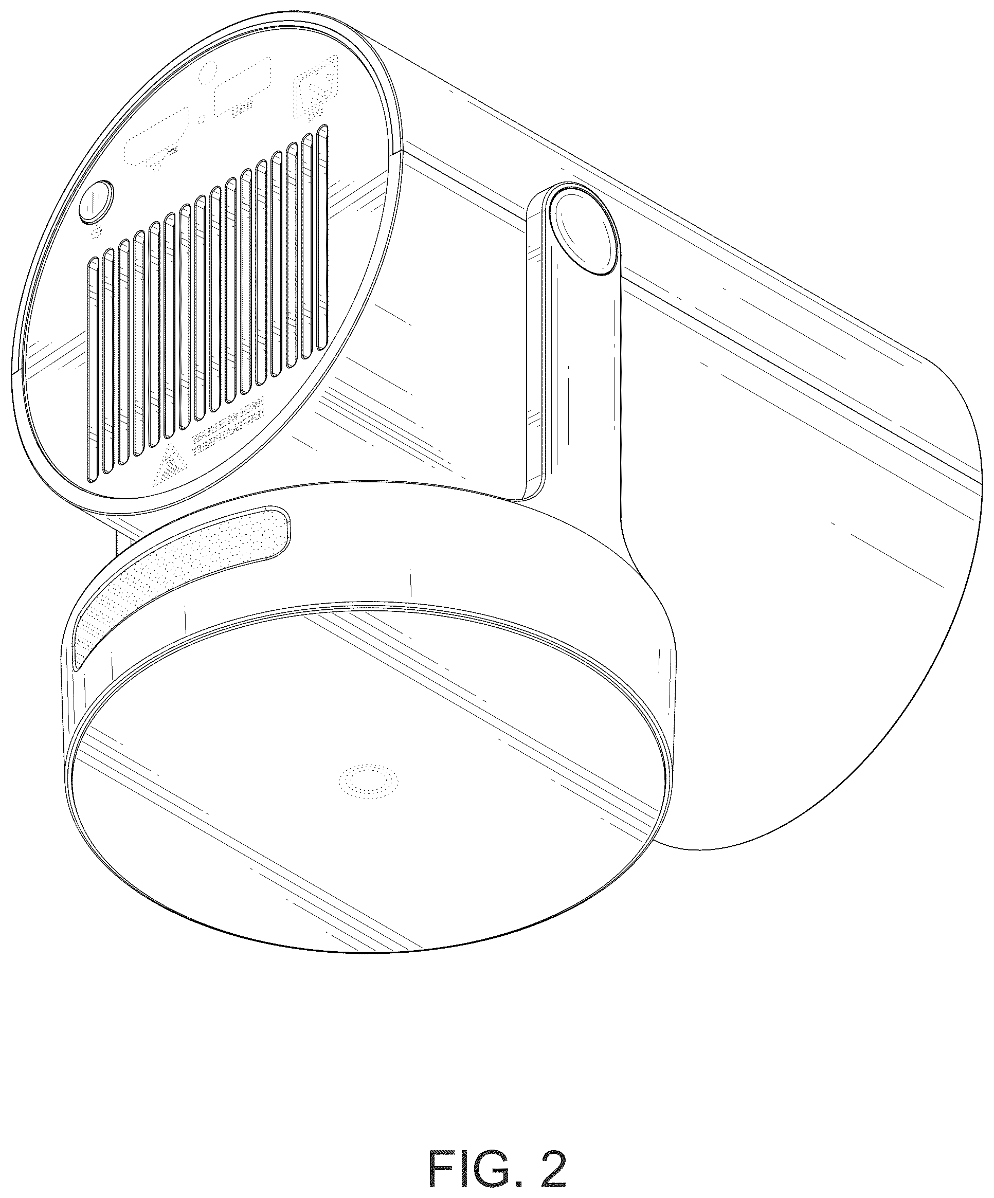 Patent USD1077893 Figure 2 – Projector