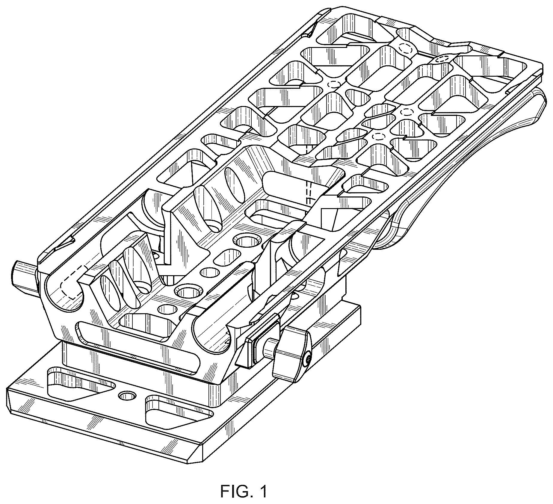 Patent USD1077895 Figure 1 – Support plate for cameras