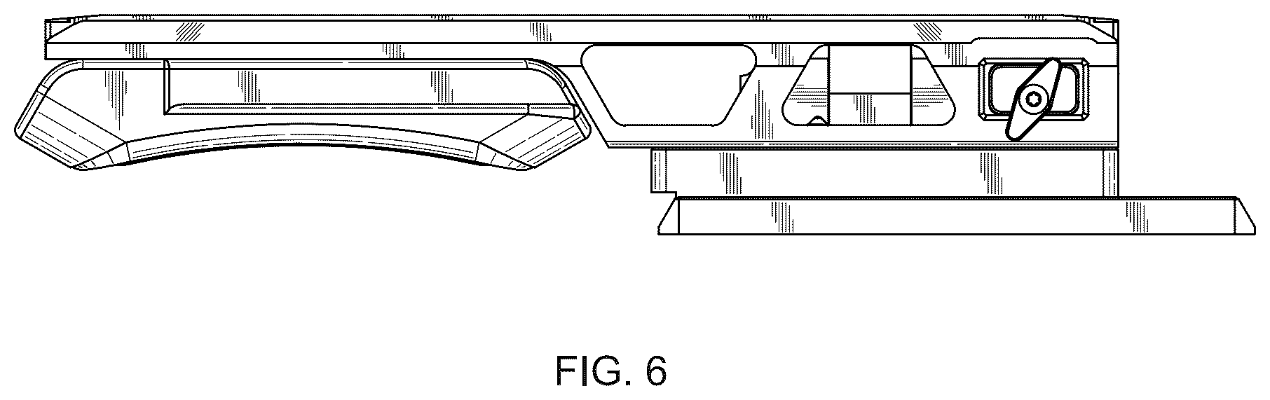 Patent USD1077895 Figure 6 – Support plate for cameras