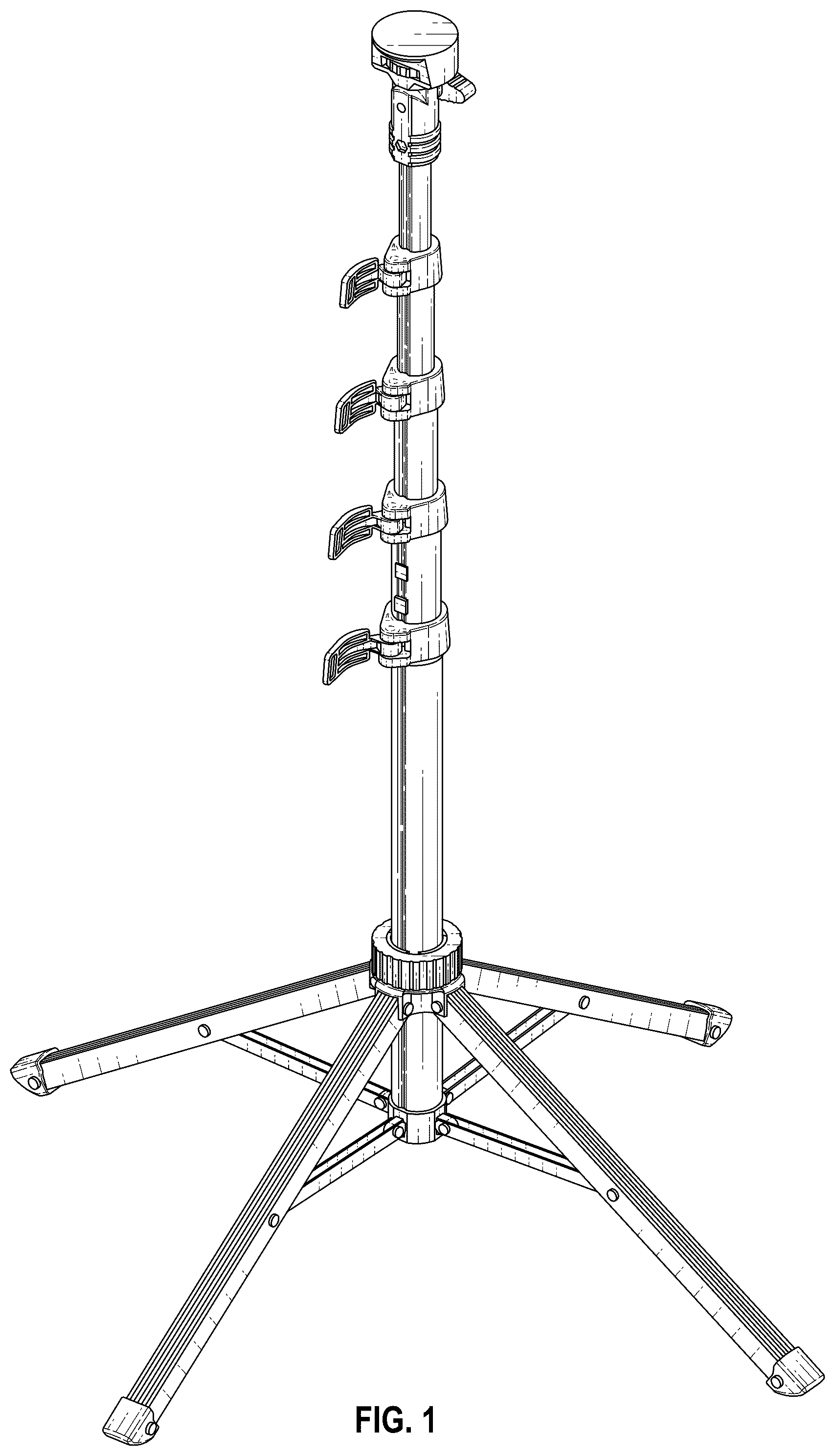 Patent USD1077896 Figure 1 – Photography stick