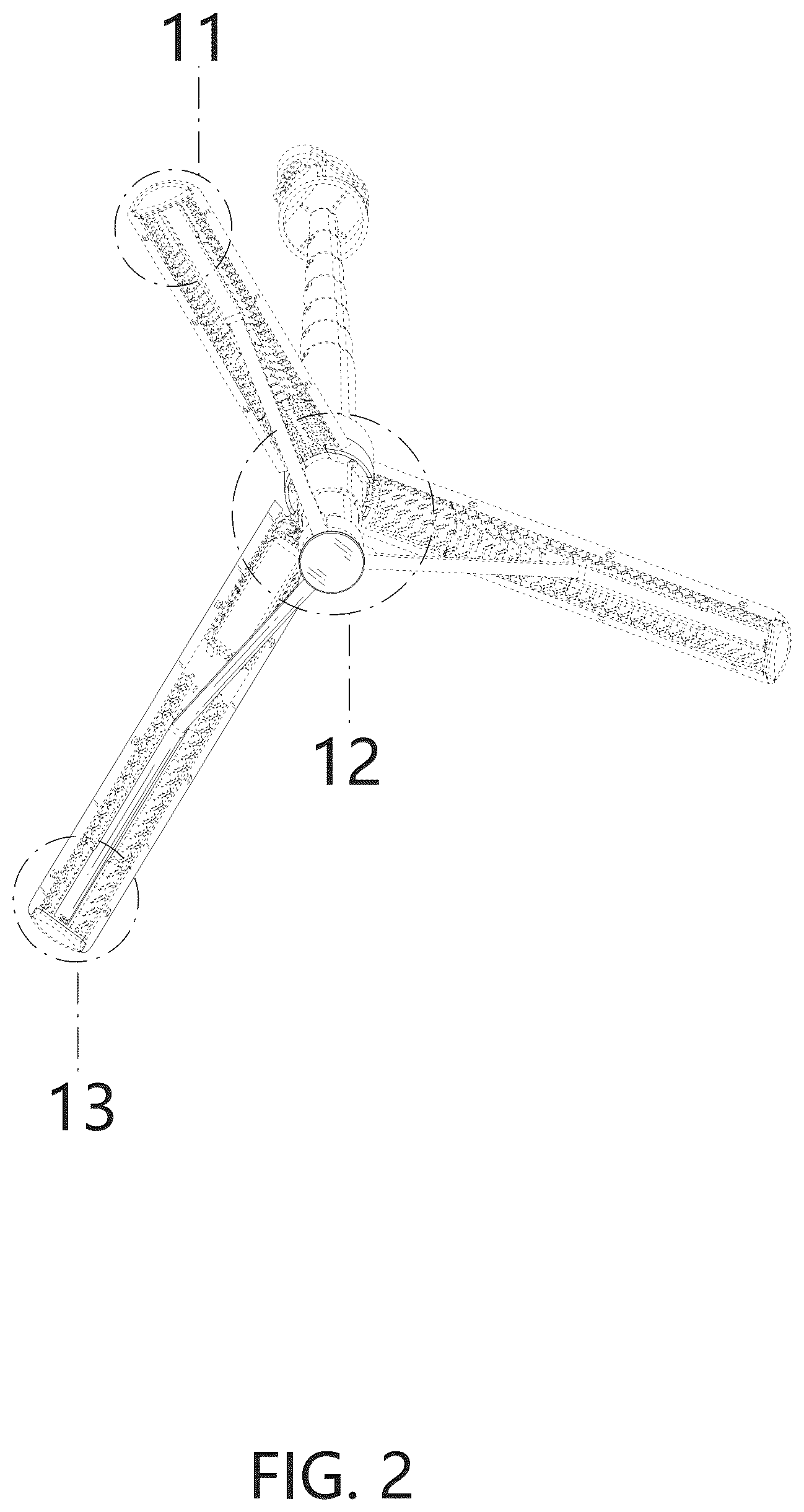 Patent USD1077897 Figure 2 – Tripod