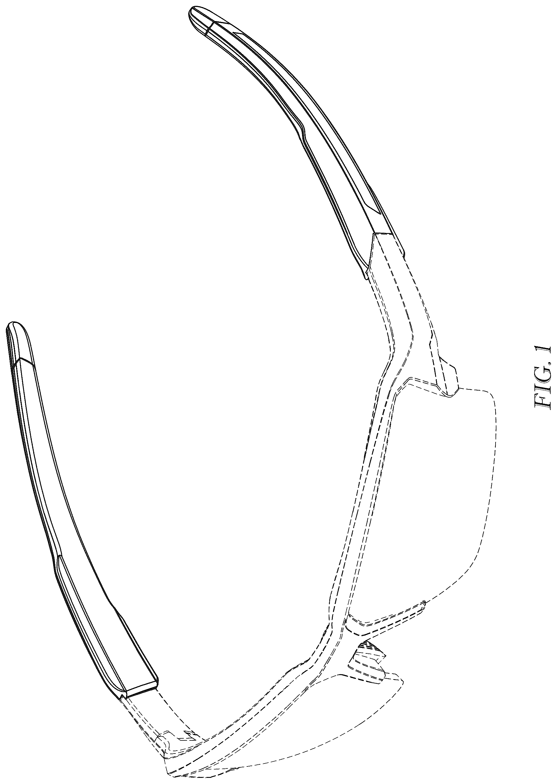 Patent USD1077898 Figure 1 – Set of sunglass components