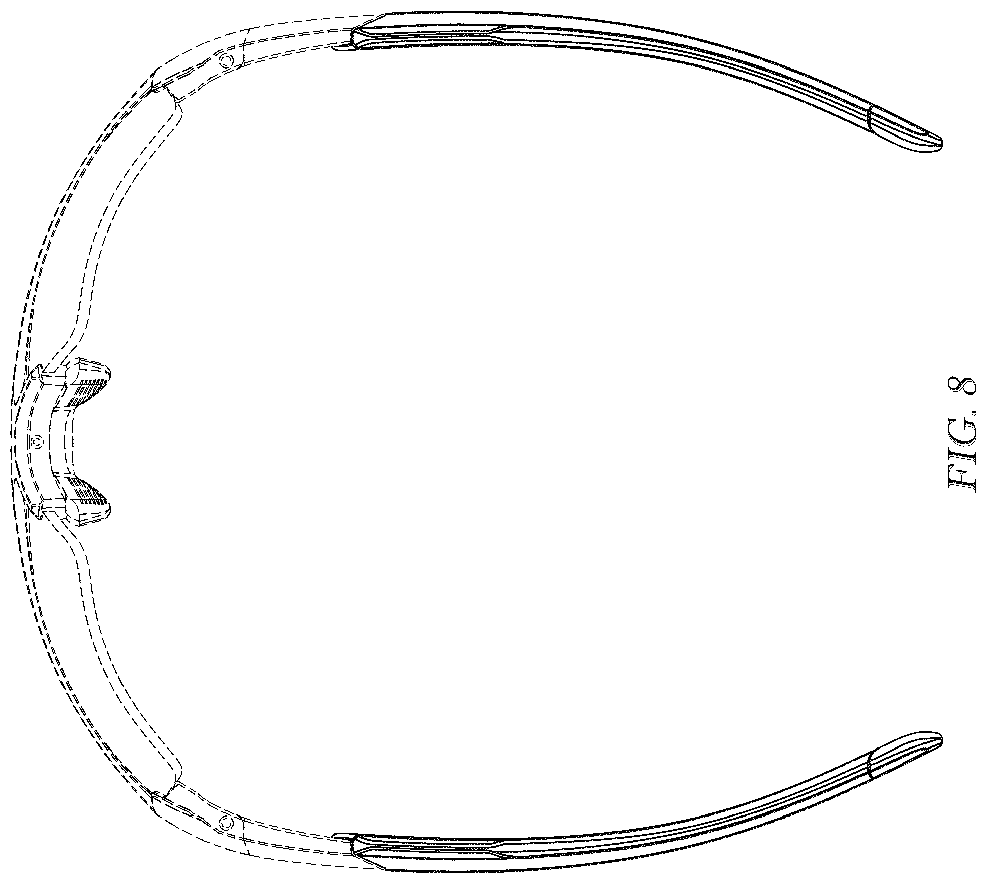 Patent USD1077898 Figure 8 – Set of sunglass components