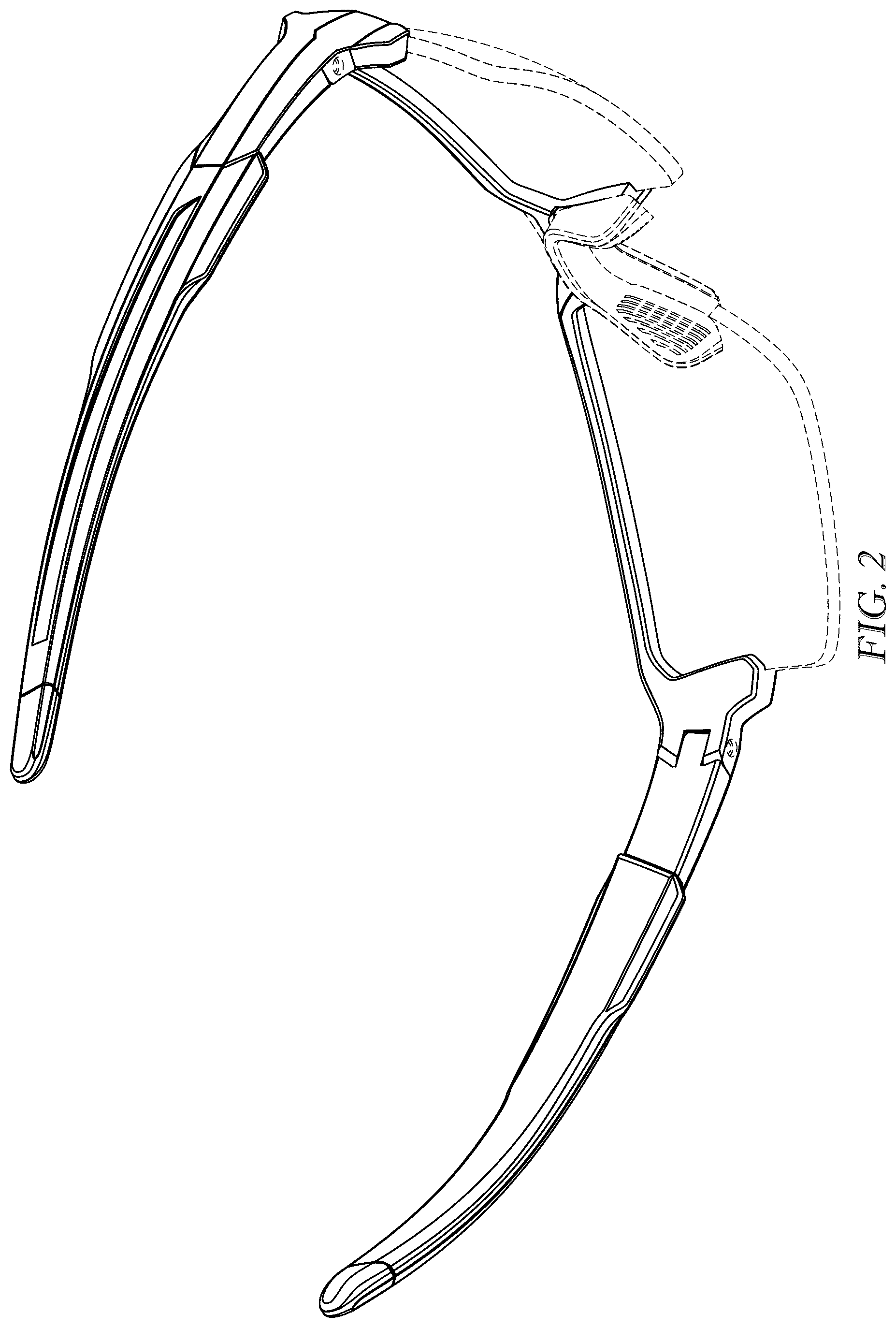 Patent USD1077899 Figure 2 – Sunglass frames