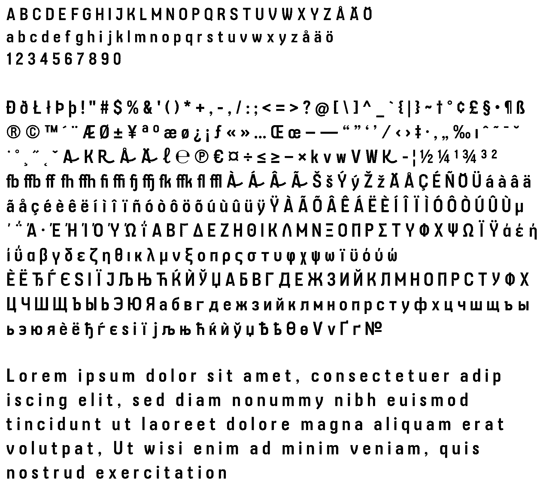 Patent USD1077904 — Typeface — Figure 1