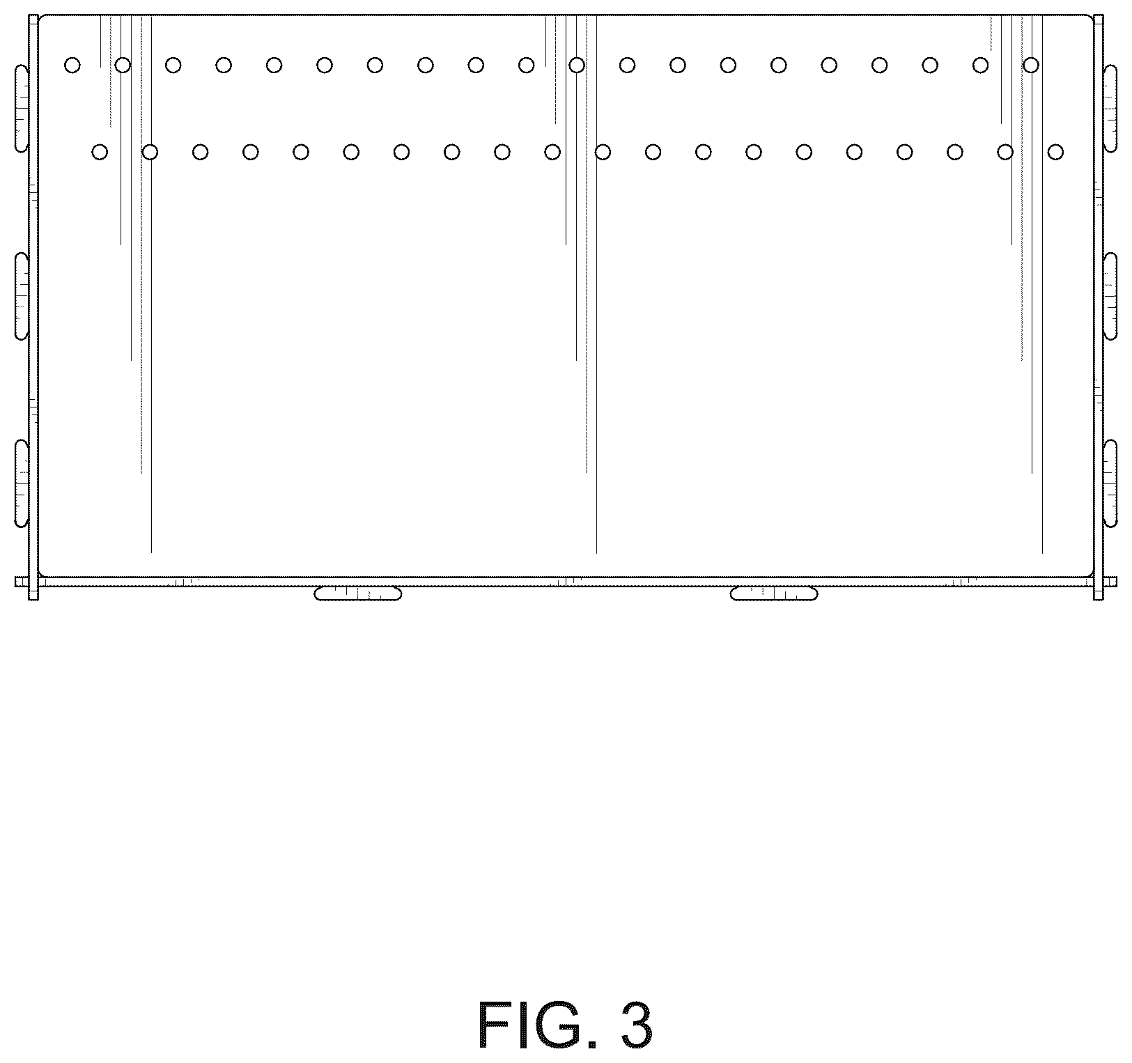 Patent USD1077907 Figure 3 – Color pencil storage rack