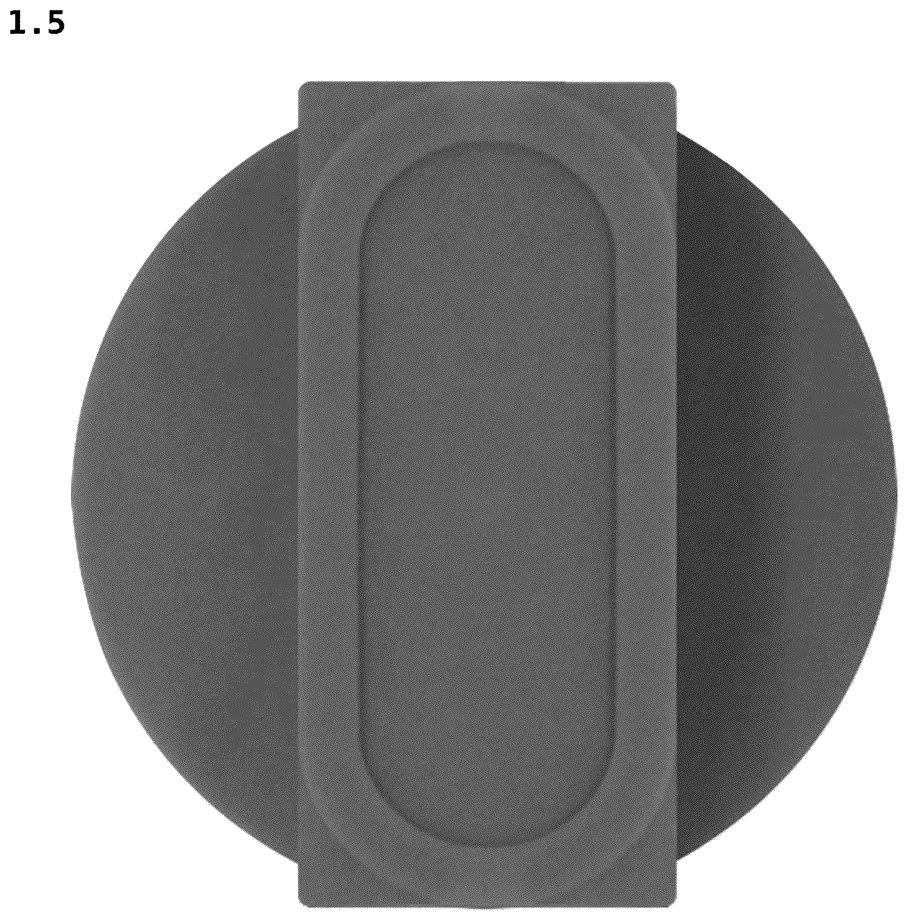 Patent USD1077909 Figure 5 – Name tag for stethoscope