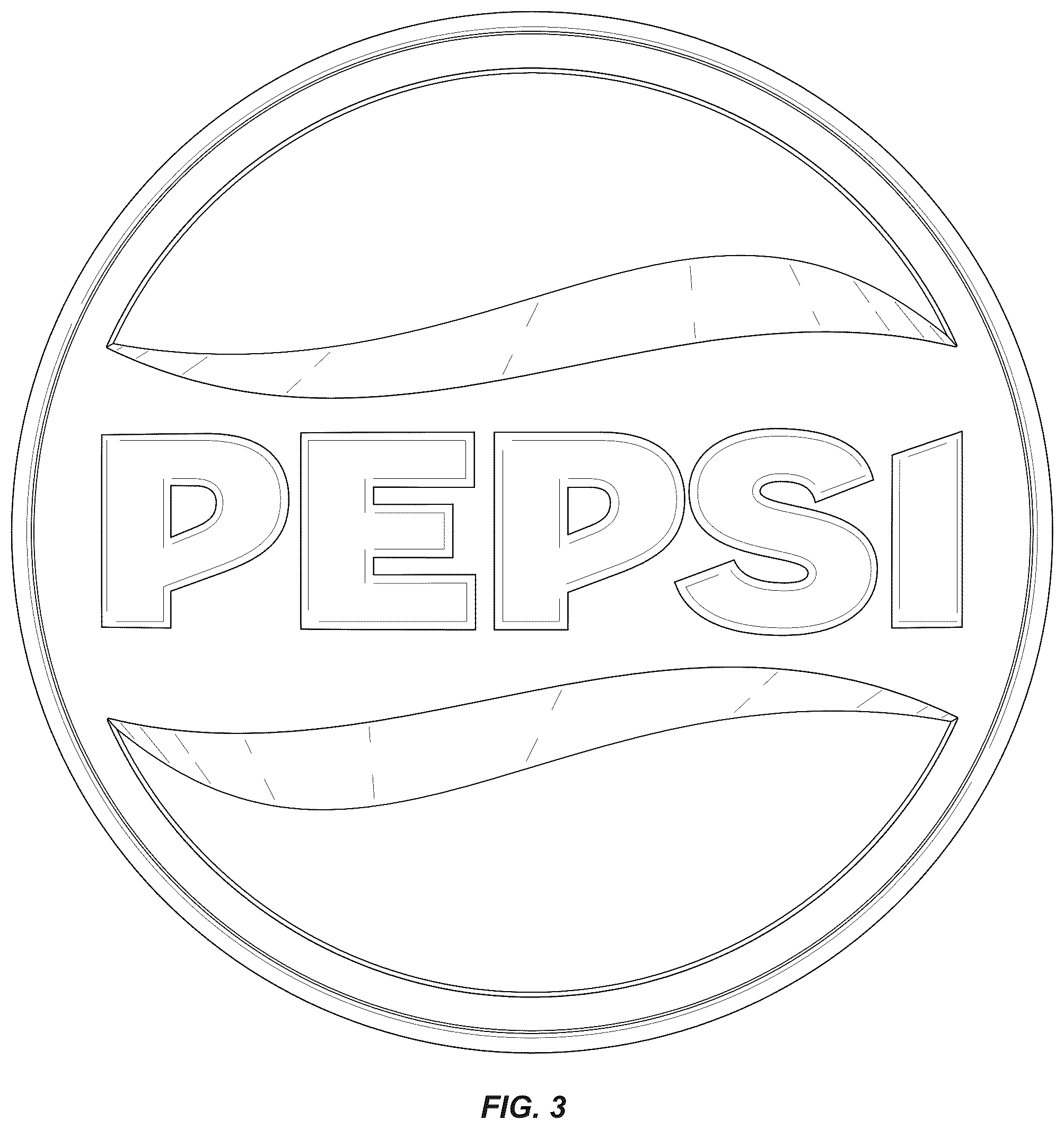 Patent USD1077910 Figure 3 – Medallion