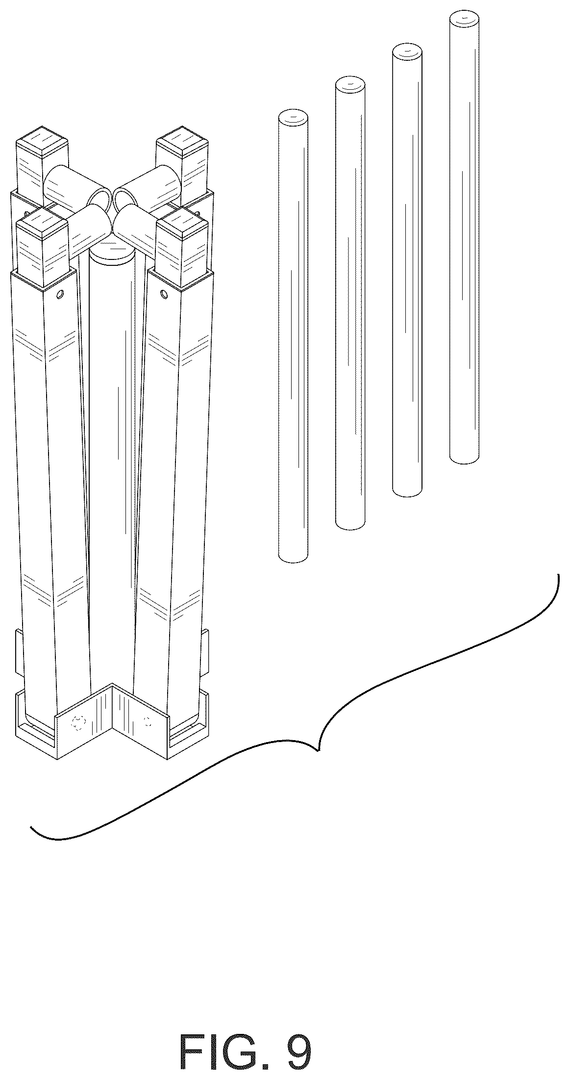 Patent USD1077912 Figure 9 – Ring toss game