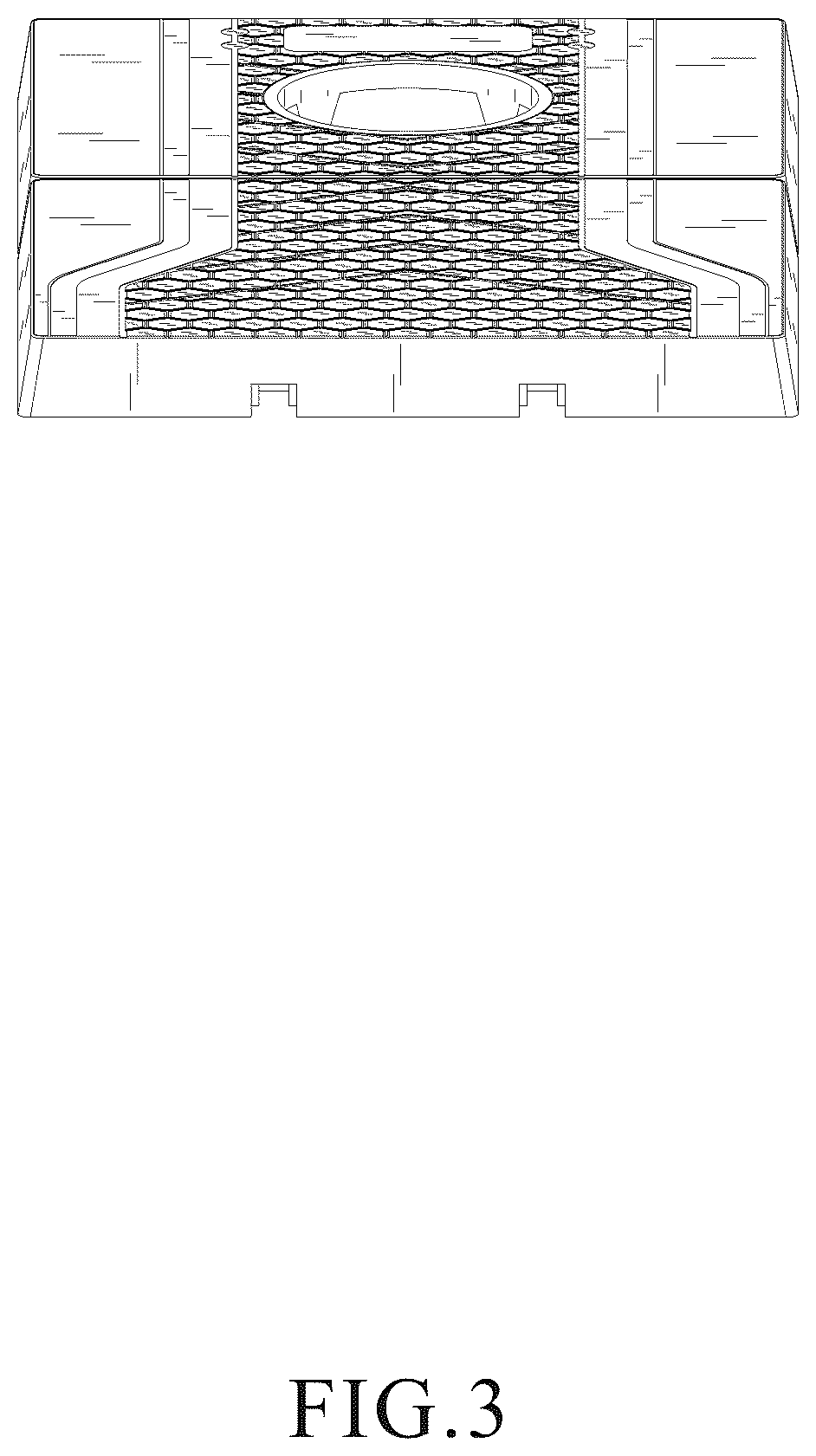 Patent USD1077913 Figure 3 – Cornhole board