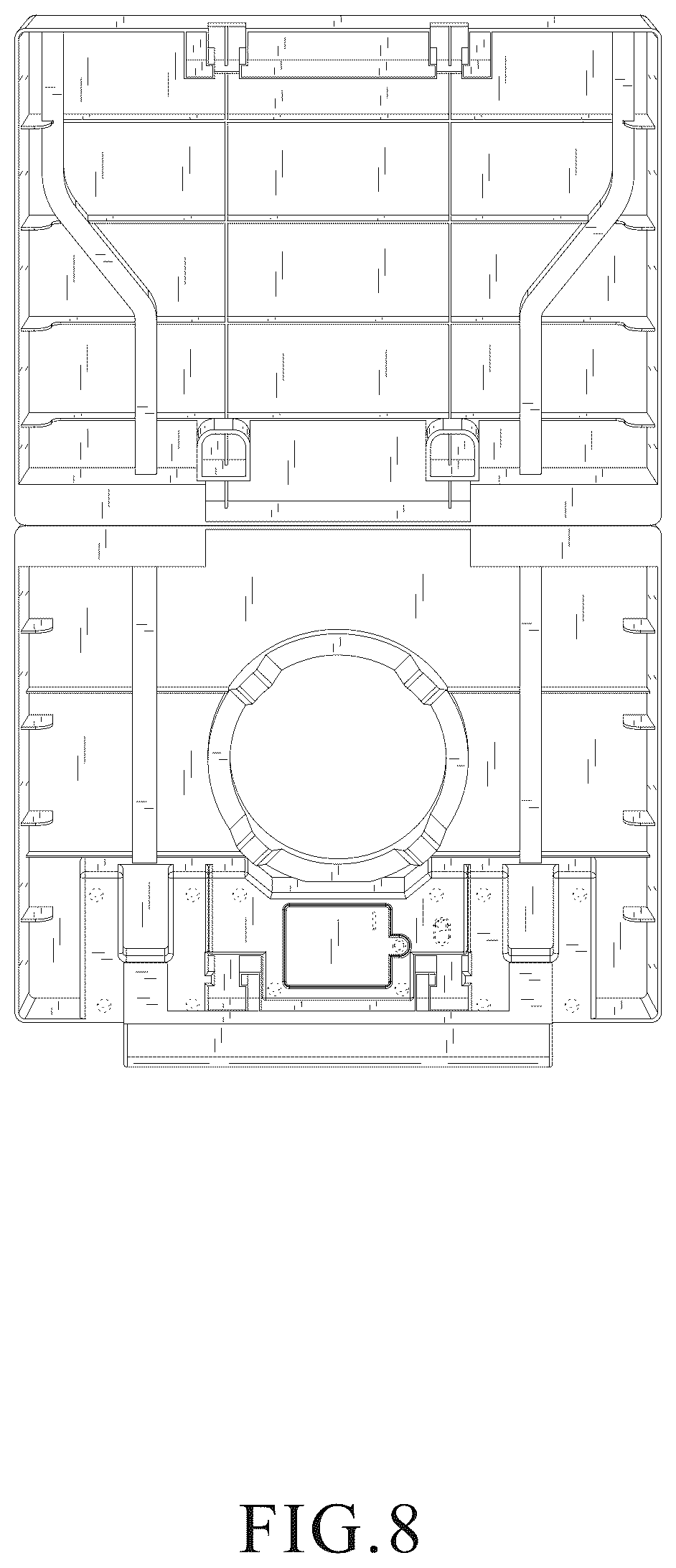 Patent USD1077913 Figure 8 – Cornhole board