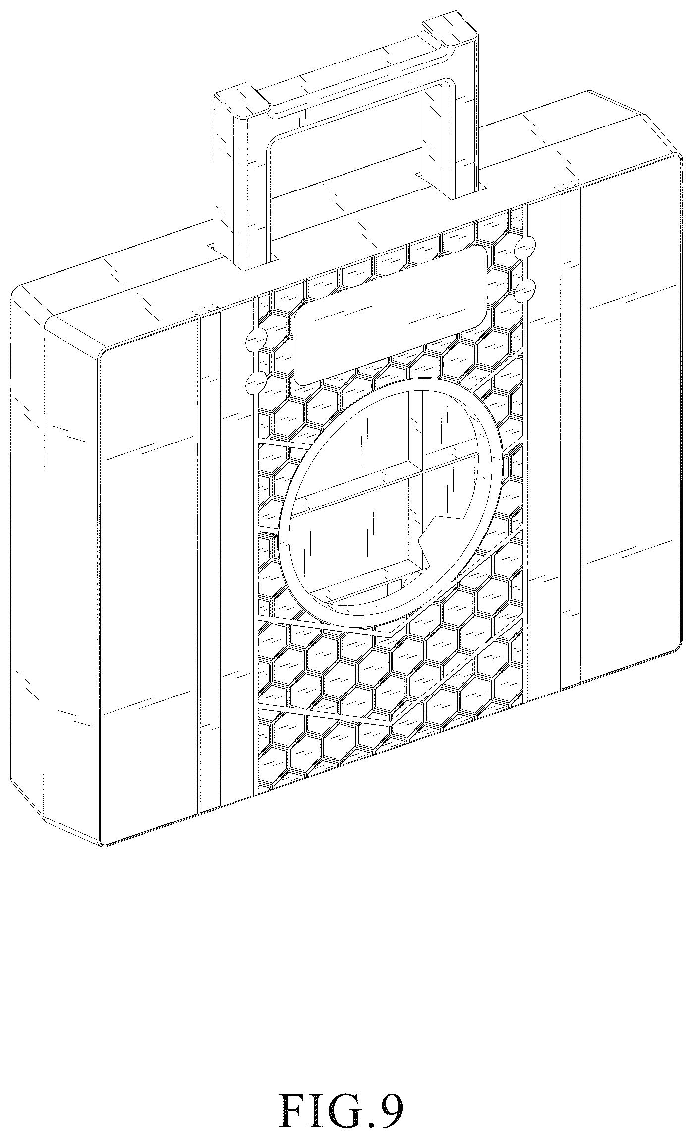 Patent USD1077913 Figure 9 – Cornhole board